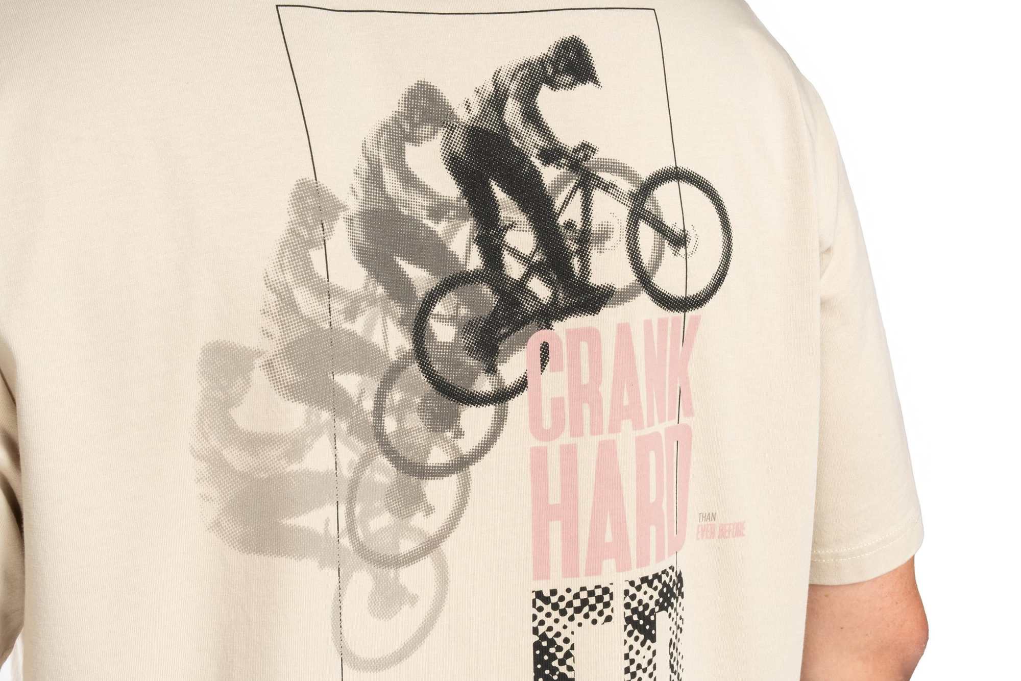 CUBE ORGANIC T-SHIRT CRANK HARDER GTY FIT BEIGE - Image 5