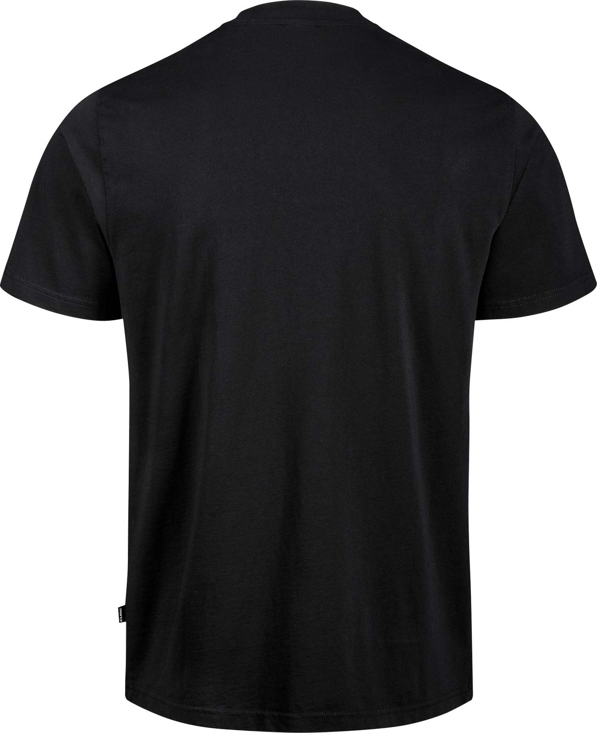 CUBE ORGANIC T-SHIRT EMBOSSED GTY FIT BLACK - Image 2