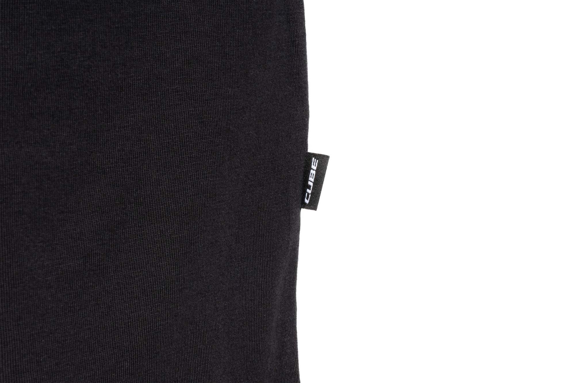 CUBE ORGANIC T-SHIRT EMBOSSED GTY FIT BLACK - Image 6