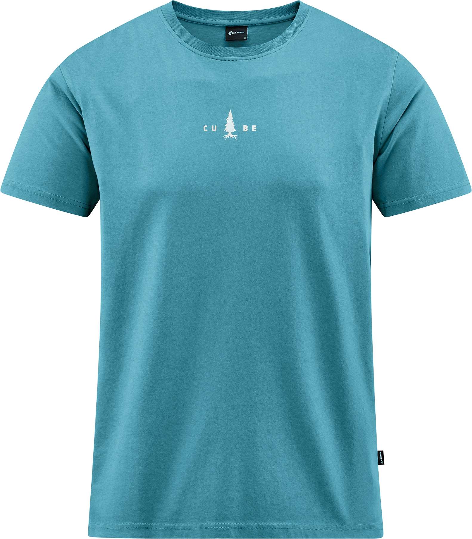 CUBE Organic T-Shirt Fichtelmountains Grey/Coral - Image 3