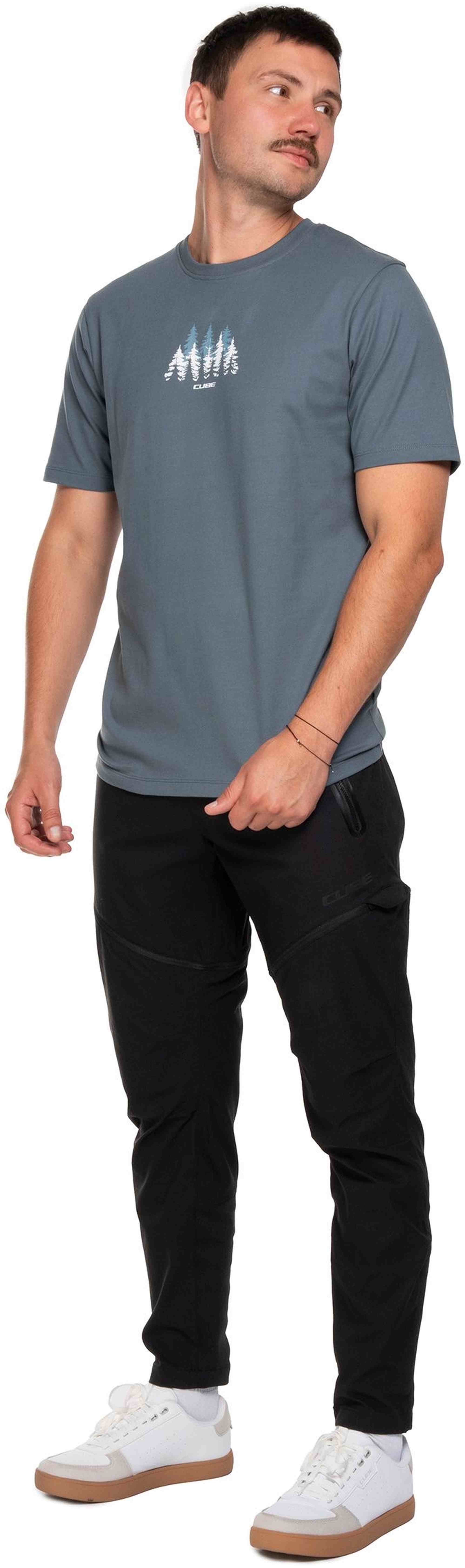 CUBE ORGANIC T-SHIRT FOREST BLUE - Image 3