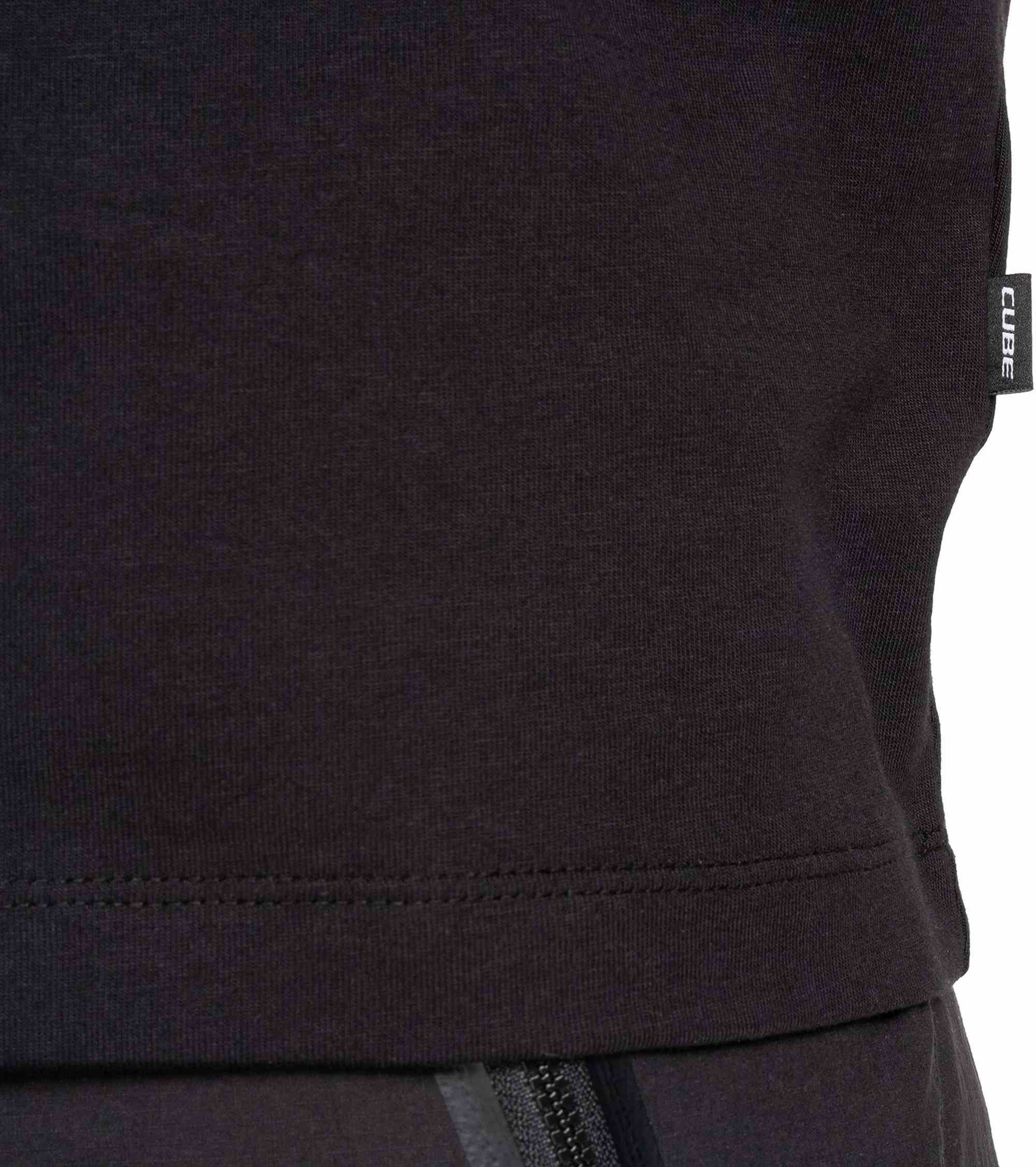 CUBE ORGANIC T-SHIRT GRID BLACK - Image 6