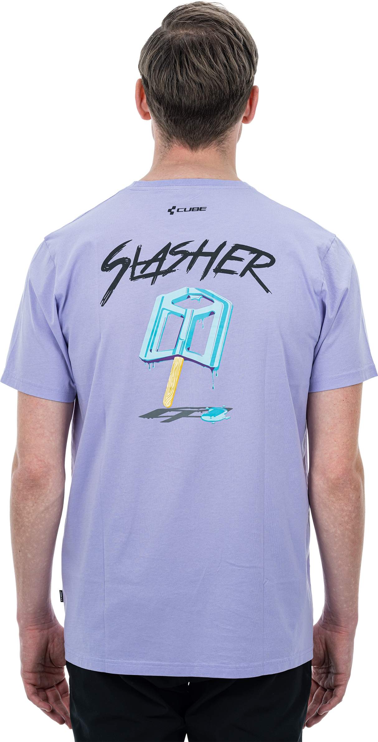 CUBE Organic T-Shirt Gty Fit Slasher Violet - Image 2