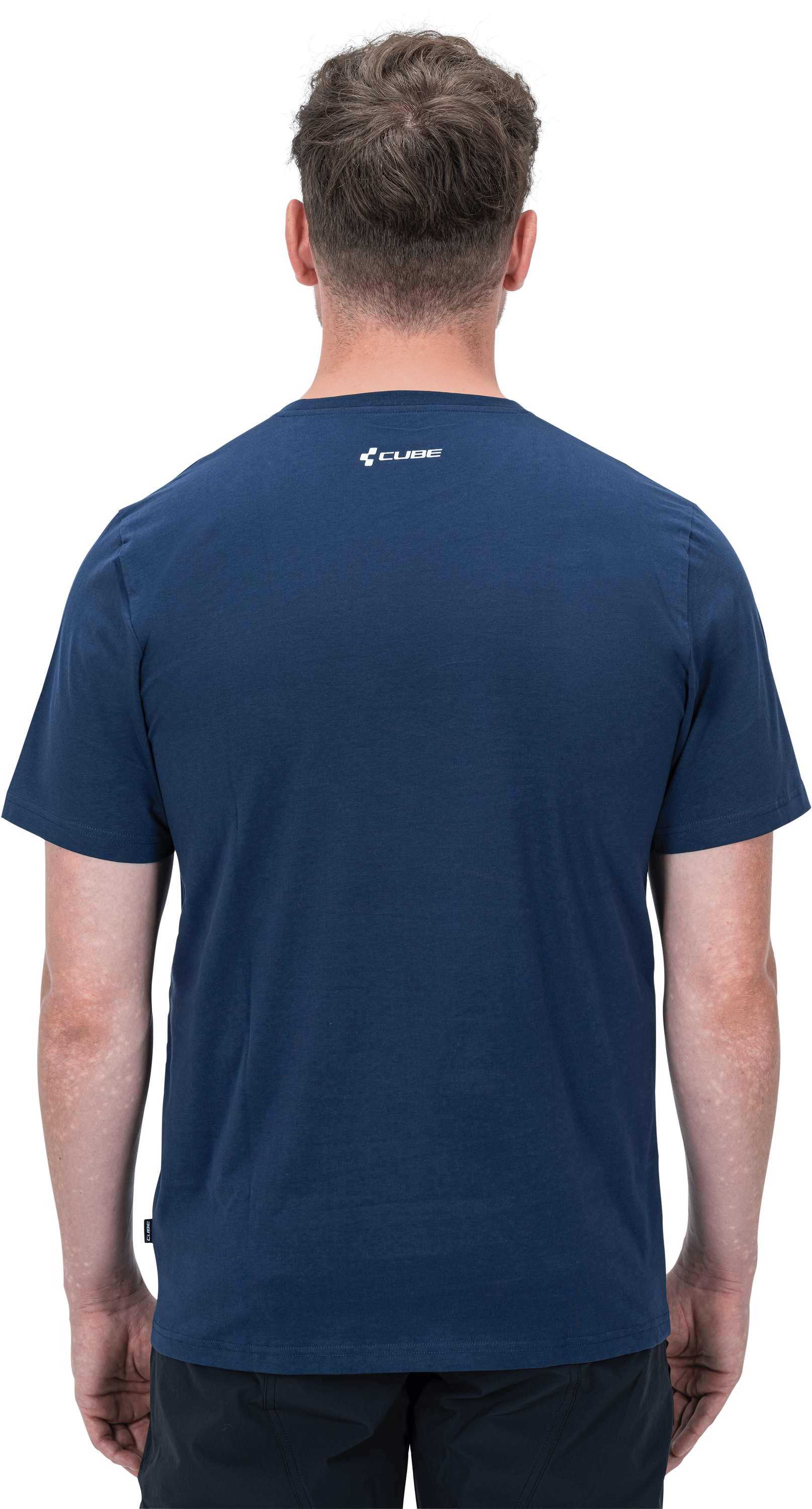 CUBE Organic T-Shirt Push & Pull Blue - Image 2