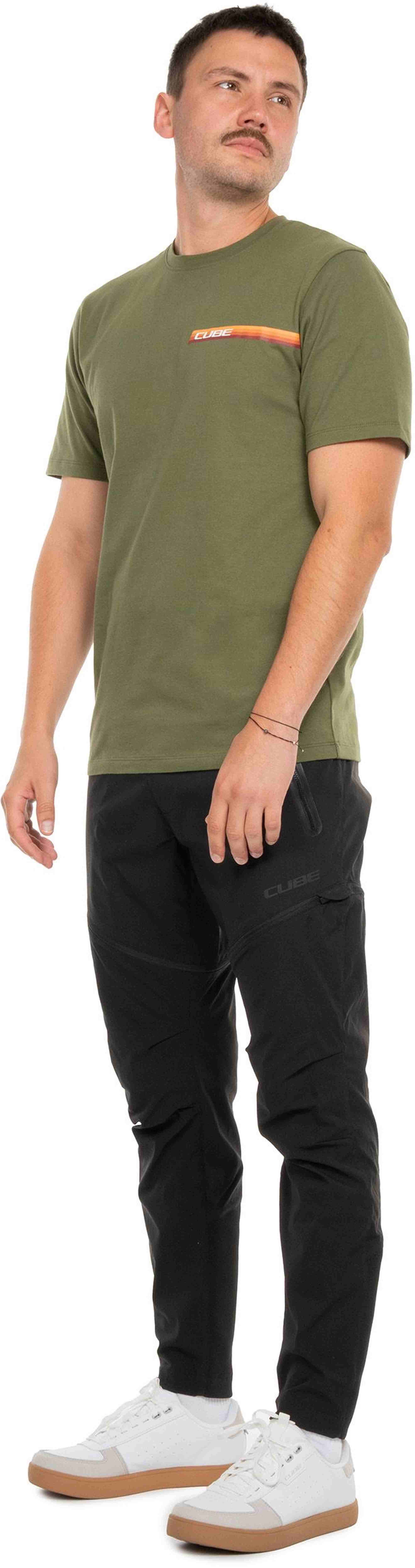 CUBE ORGANIC T-SHIRT RETRO OLIVE - Image 3