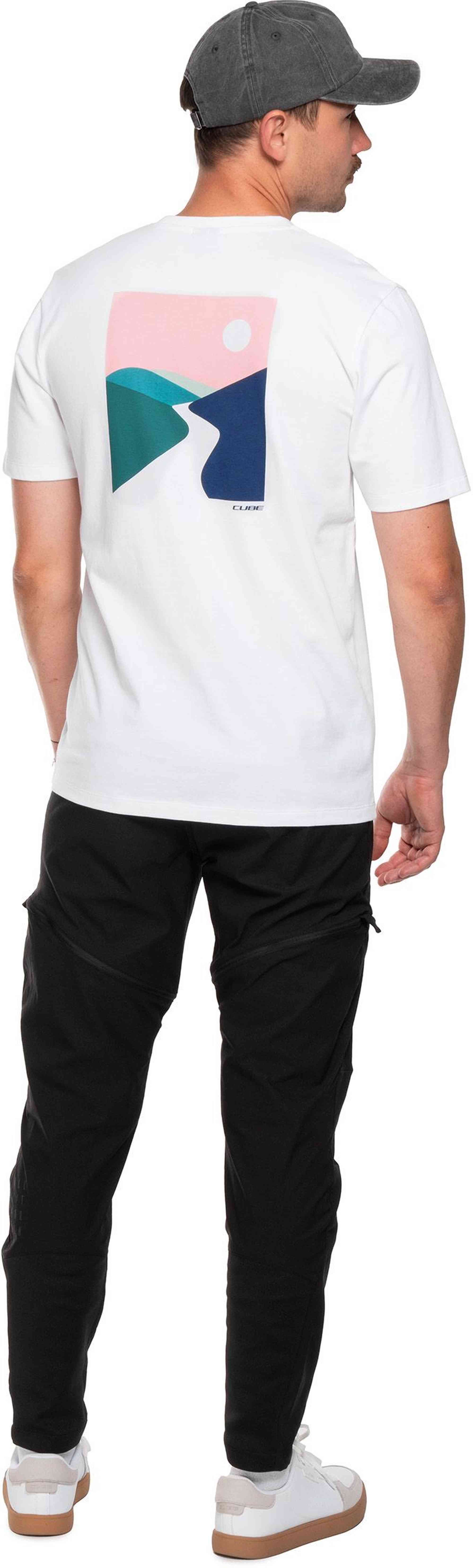 CUBE ORGANIC T-SHIRT SUNSET WHITE - Image 4