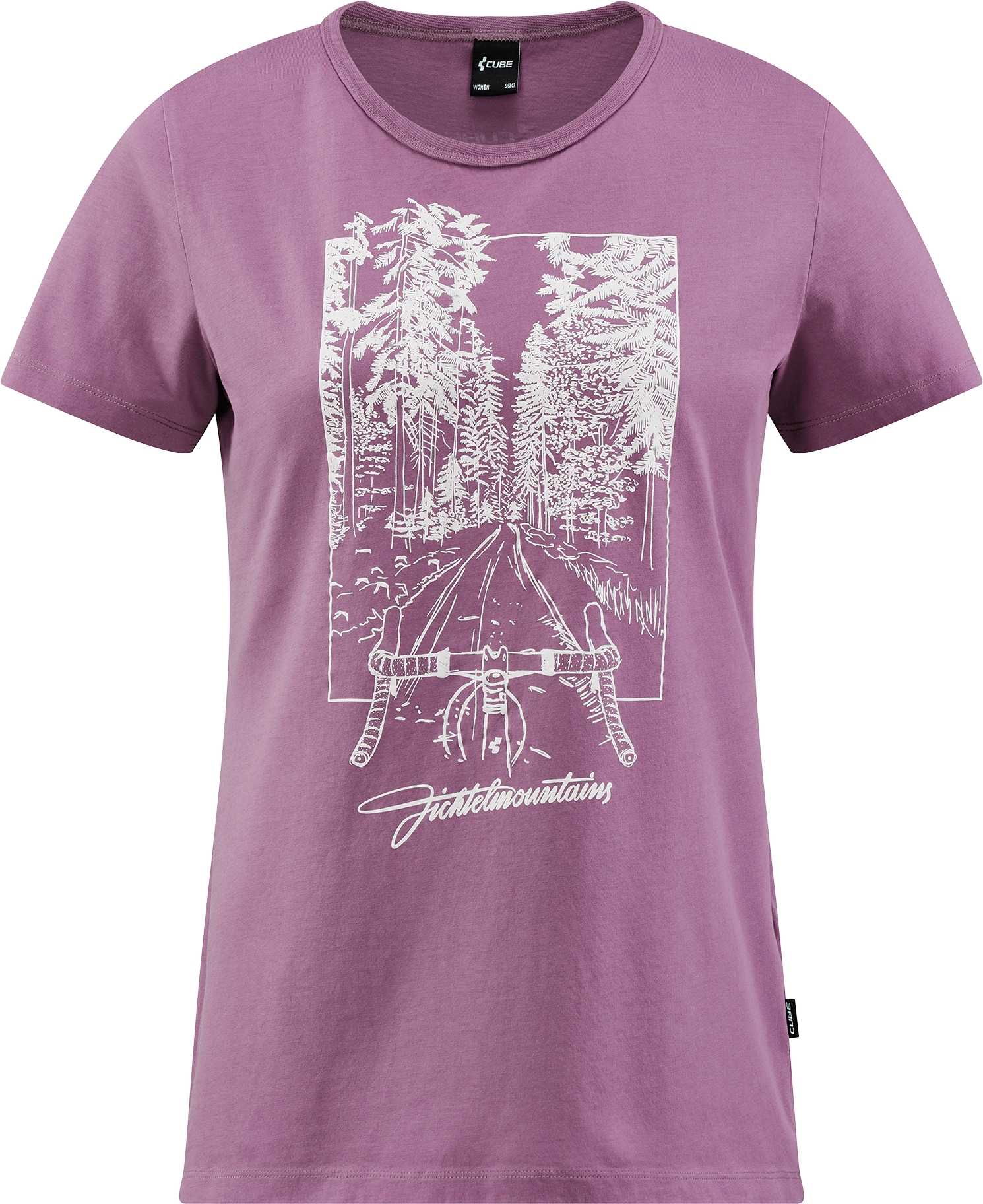 CUBE Organic WS T-Shirt Fichtelmountains Berry - Image 3
