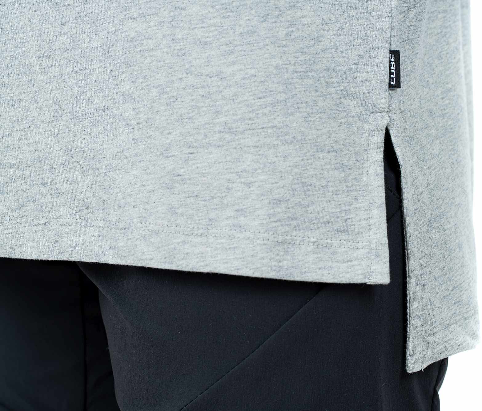 CUBE Organic WS T-Shirt Logo Ice Cream Grey - Image 4