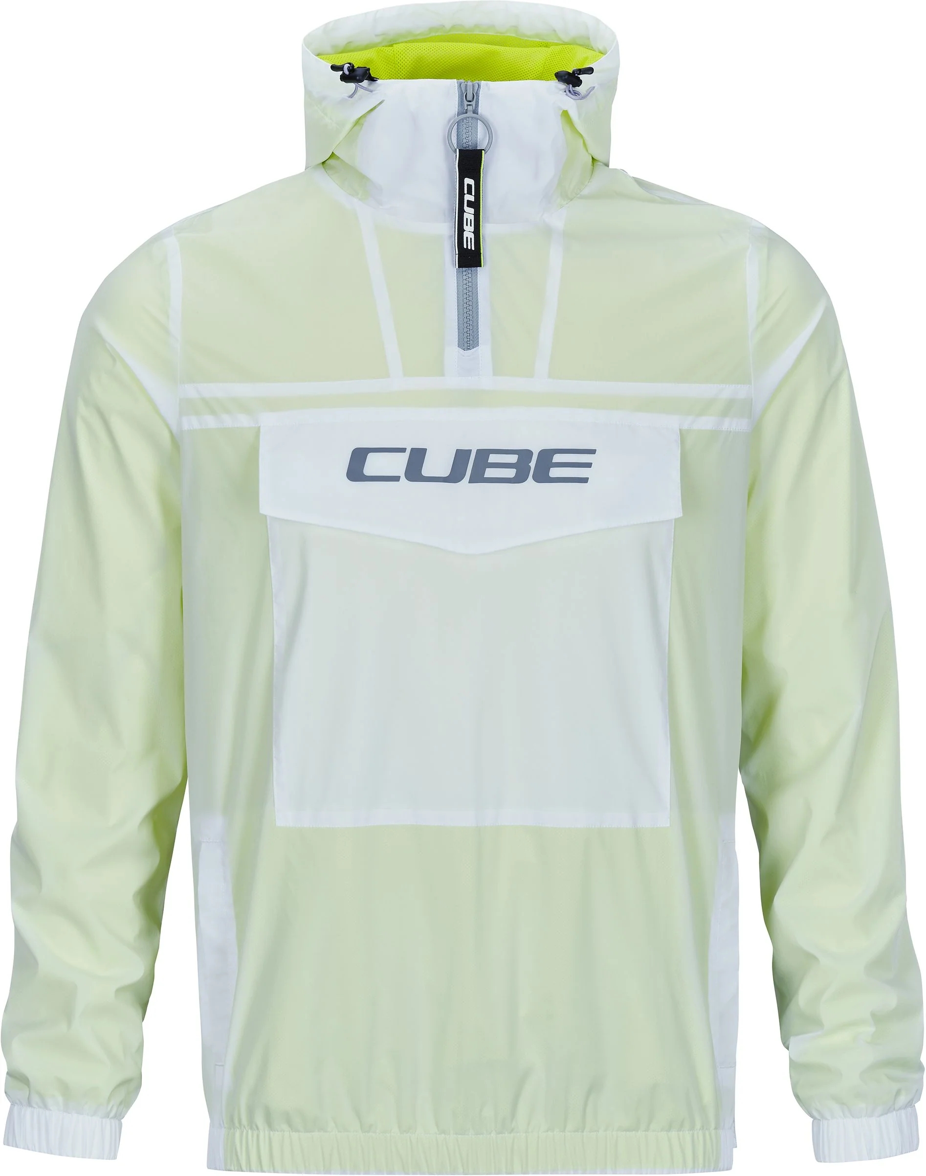 CUBE Pullover Jacket Grey/Neon Yellow - Image 7