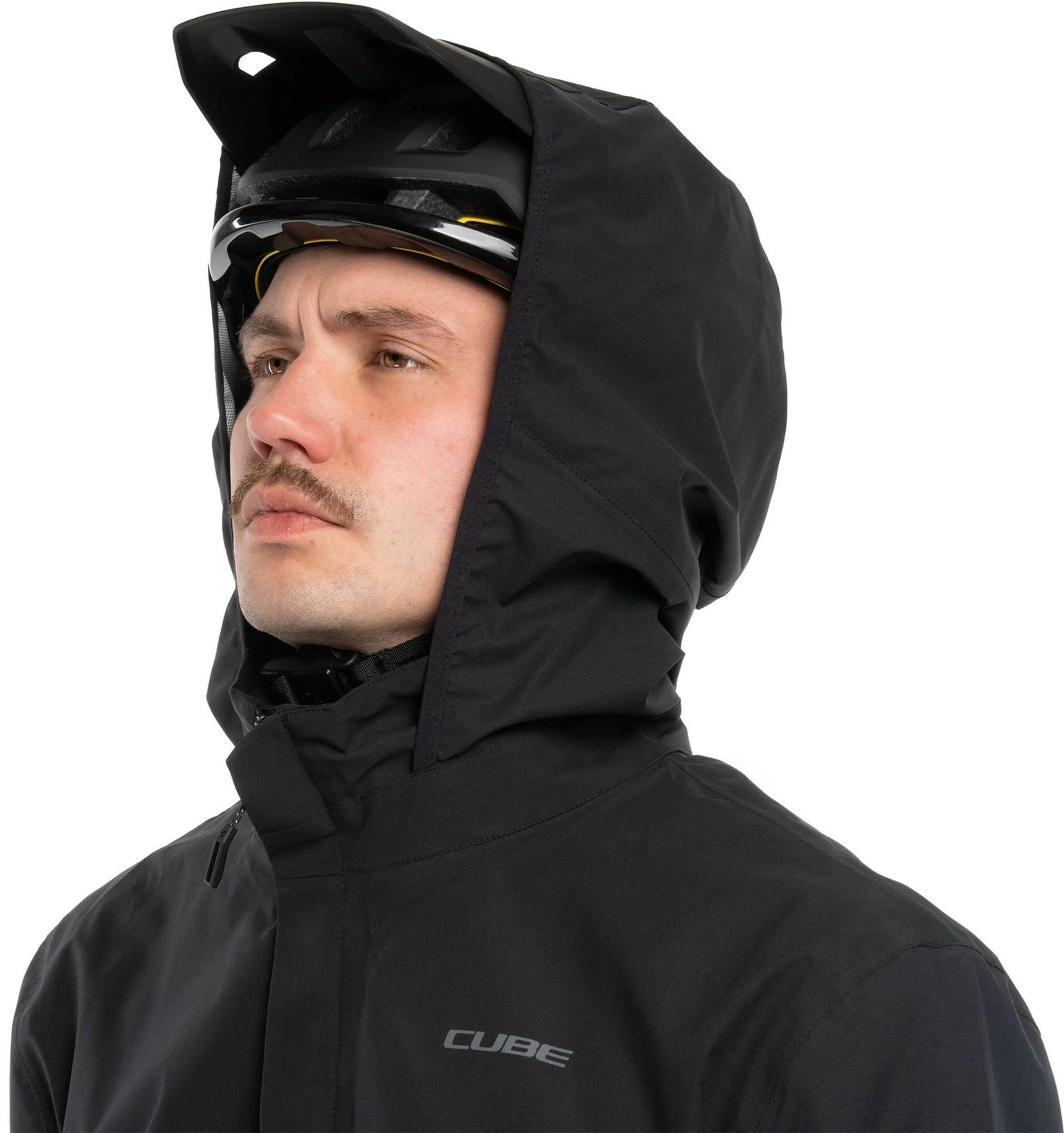 CUBE RAIN JACKET CMPT BLACK - Image 6