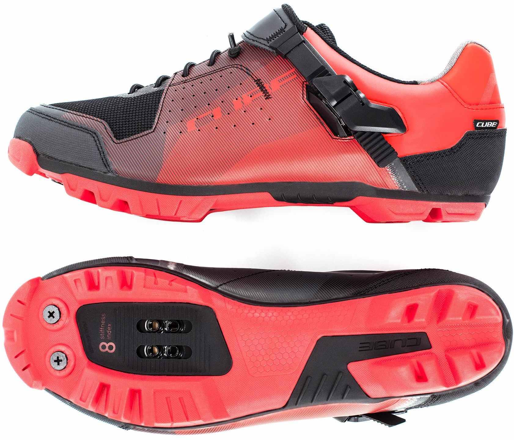 CUBE SHOES MTB PEAK PRO RED/BLACK - Image 3