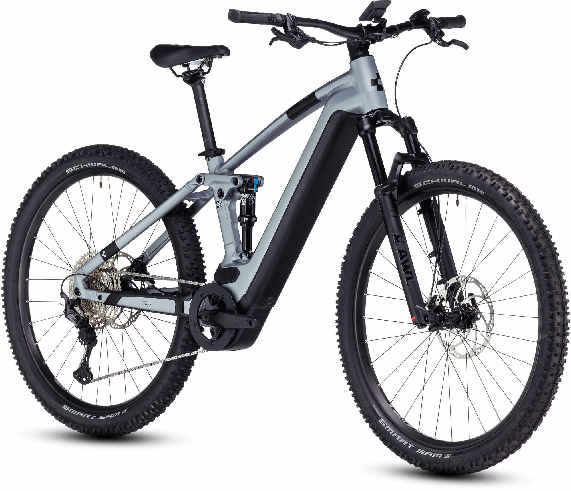 CUBE STEREO HYBRID 120 RACE 625 POLARSILVER/BLACK - Image 9
