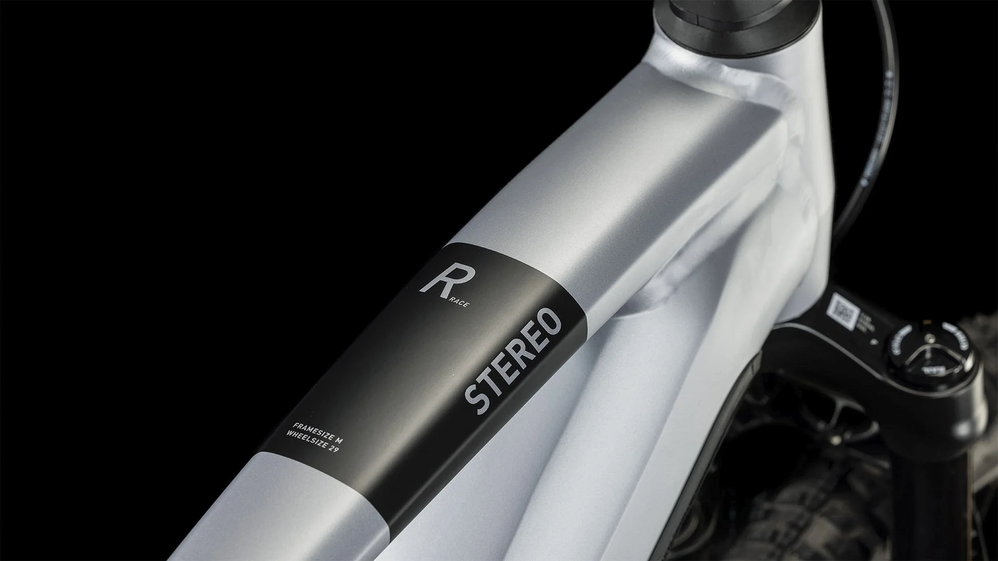 CUBE STEREO HYBRID 120 RACE 750 POLARSILVER/BLACK - Image 2