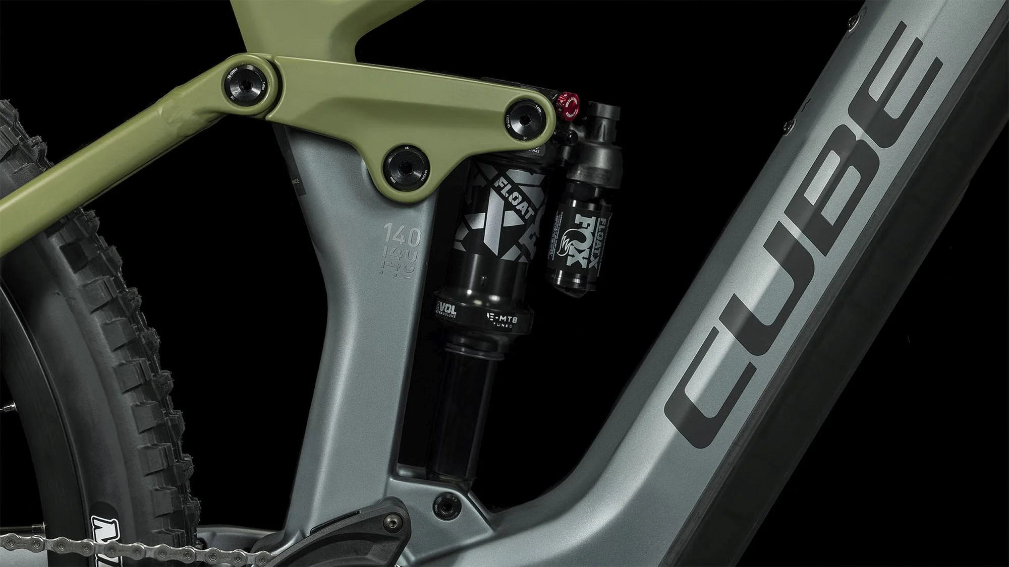 CUBE STEREO HYBRID 140 HPC TM 750 FLASHGREY/OLIVE - Image 5
