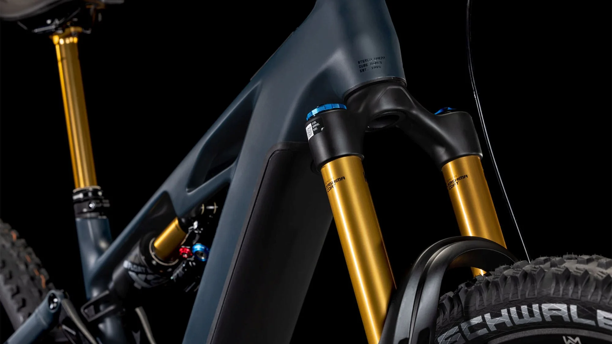CUBE STEREO HYBRID ONE77 HPC AT 800 CARBON/GOLD - Image 7