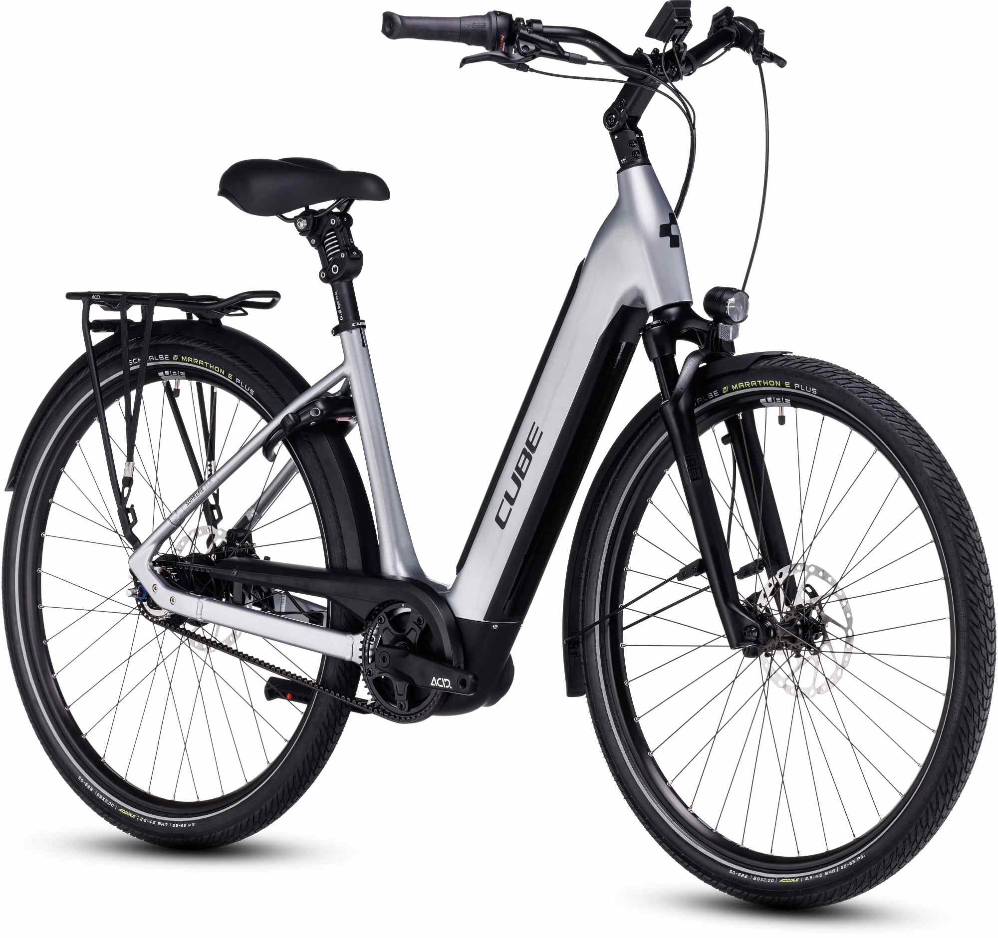 CUBE SUPREME HYBRID SLX 625 POLARSILVER/BLACK - Image 8