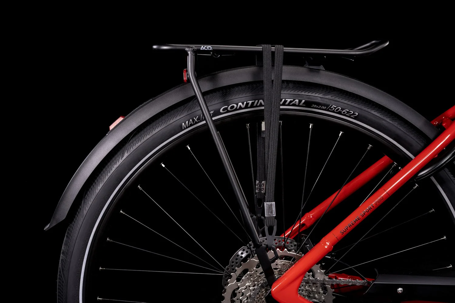 CUBE Supreme Sport Hybrid Pro 625 Red/Black 2022 - Image 3