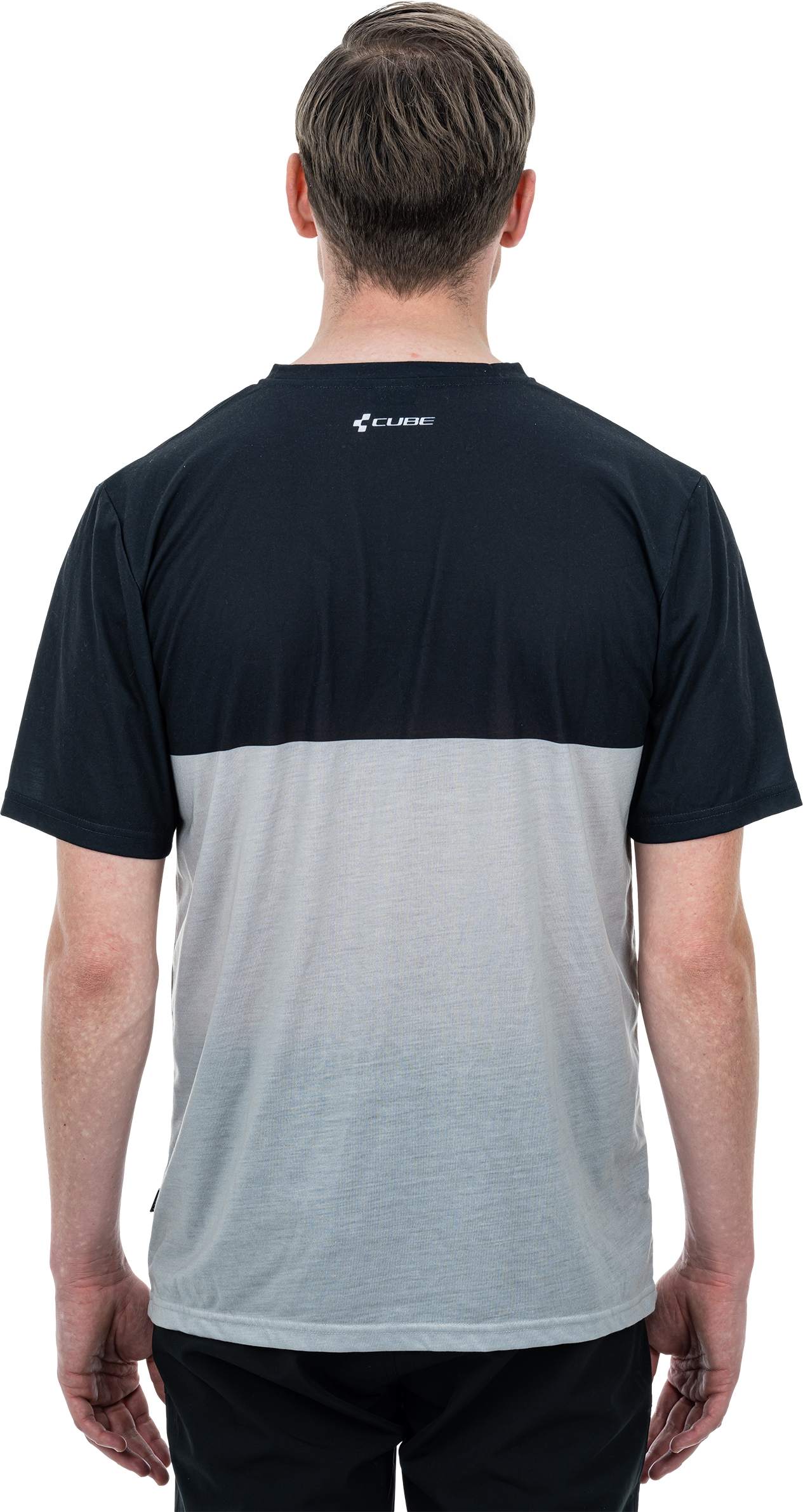 CUBE T-Shirt Logo Stripes Black´N´Grey - Image 2