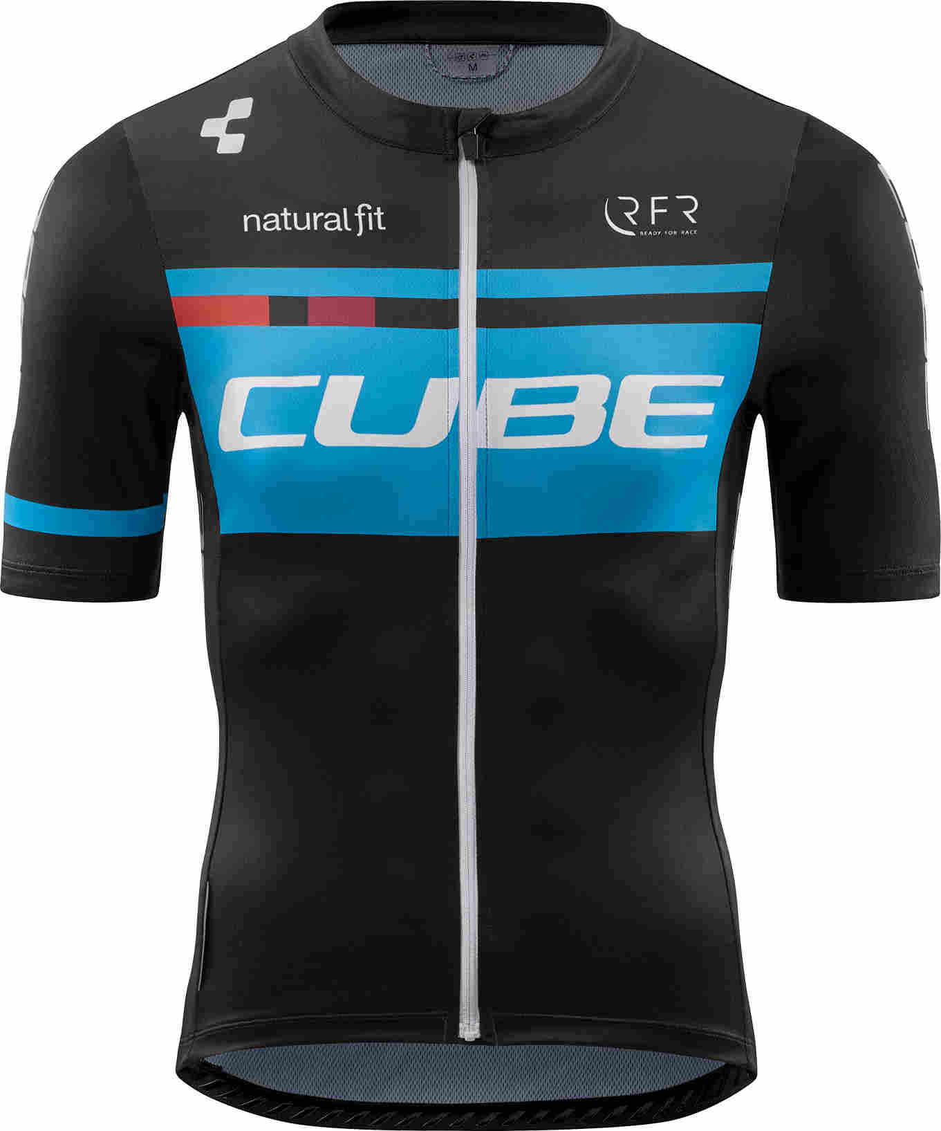 CUBE Teamline Jersey Competition S/S Black/Blue - Image 3