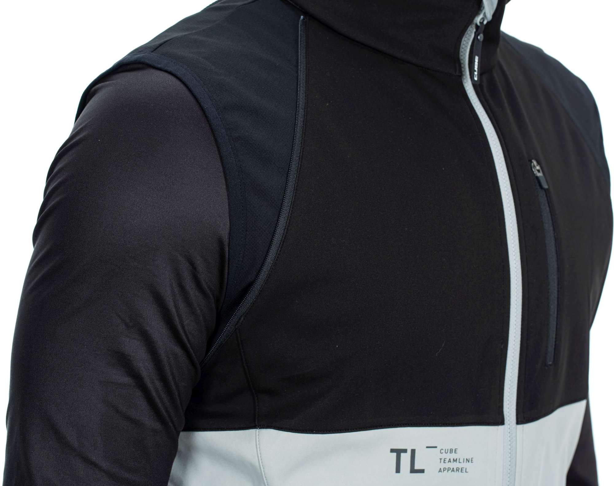 CUBE Teamline Multifunctional Jacket Black/Grey - Image 3