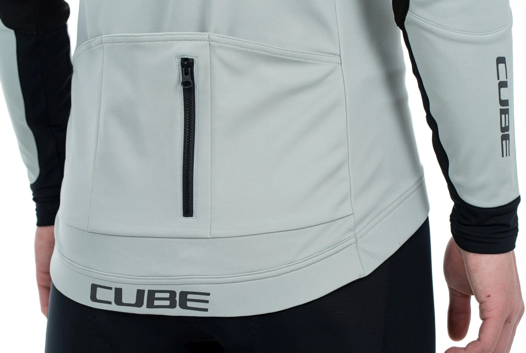 CUBE Teamline Multifunctional Jacket Black/Grey - Image 4