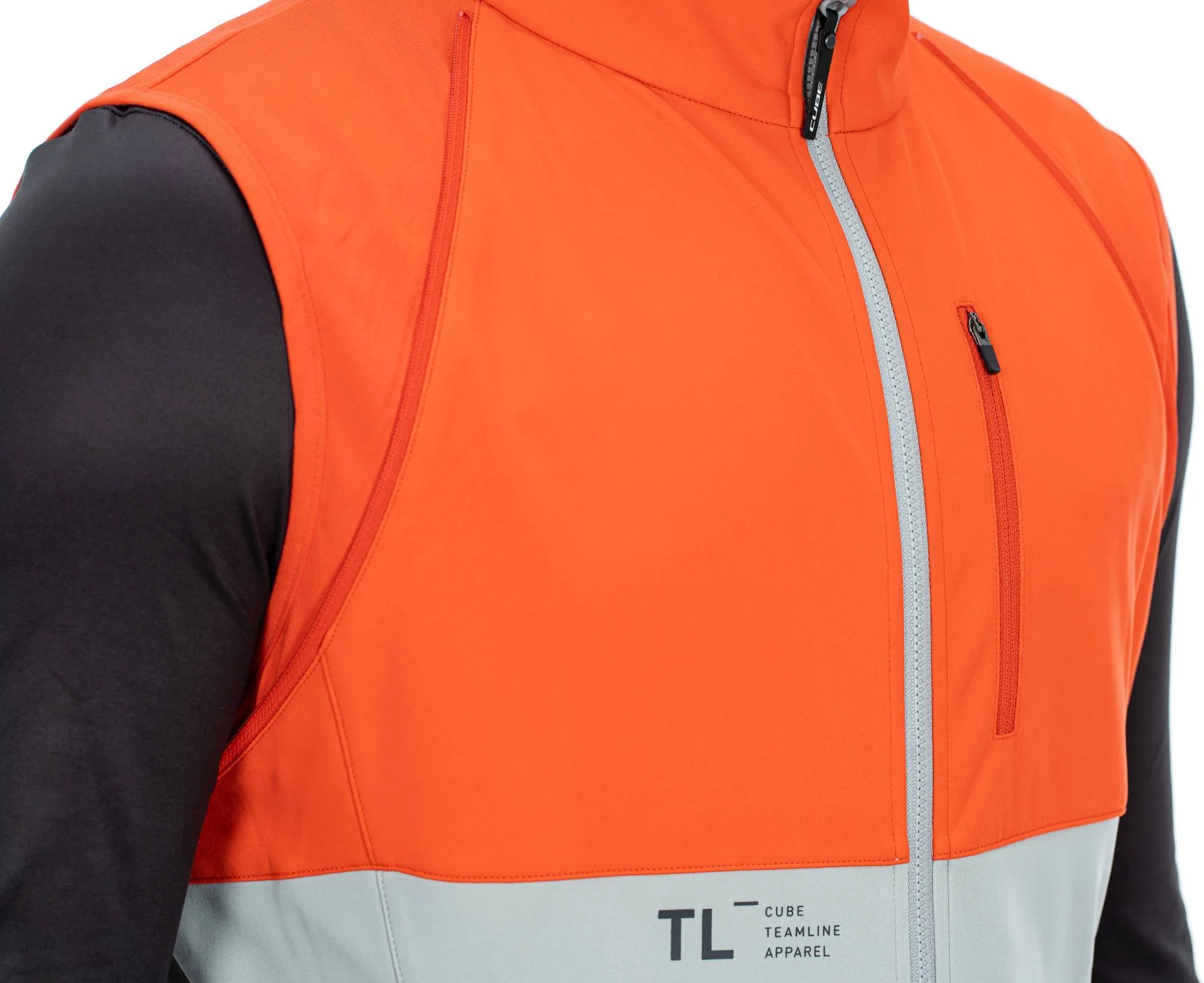 CUBE Teamline Multifunctional Jacket Red/Grey - Image 3