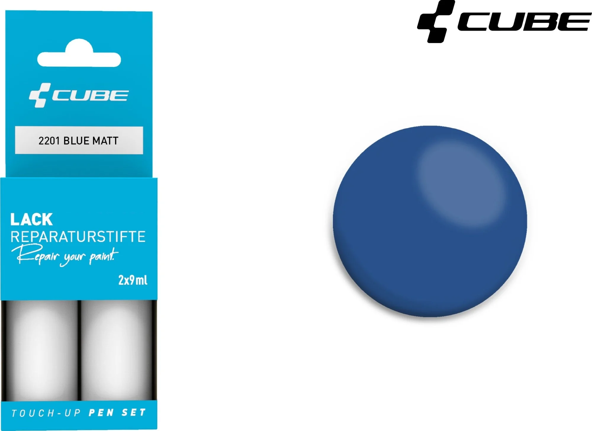 Cube Touch Up Pen Set Blue Matt 2201