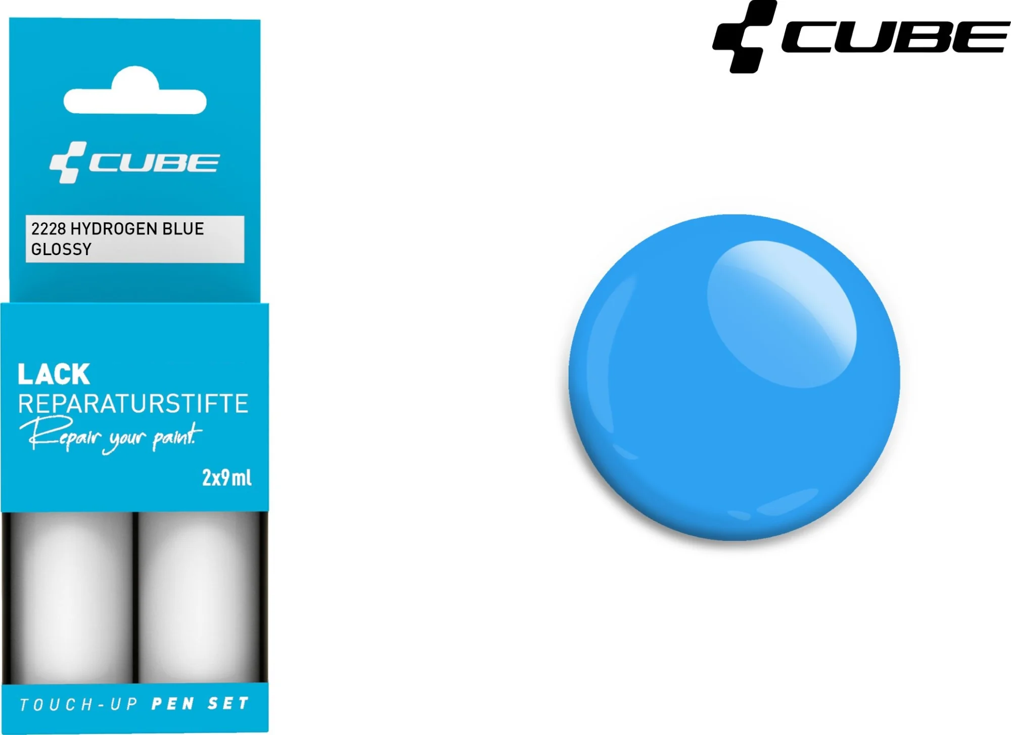 Cube Touch Up Pen Set Hydrogen Blue Glossy 2228