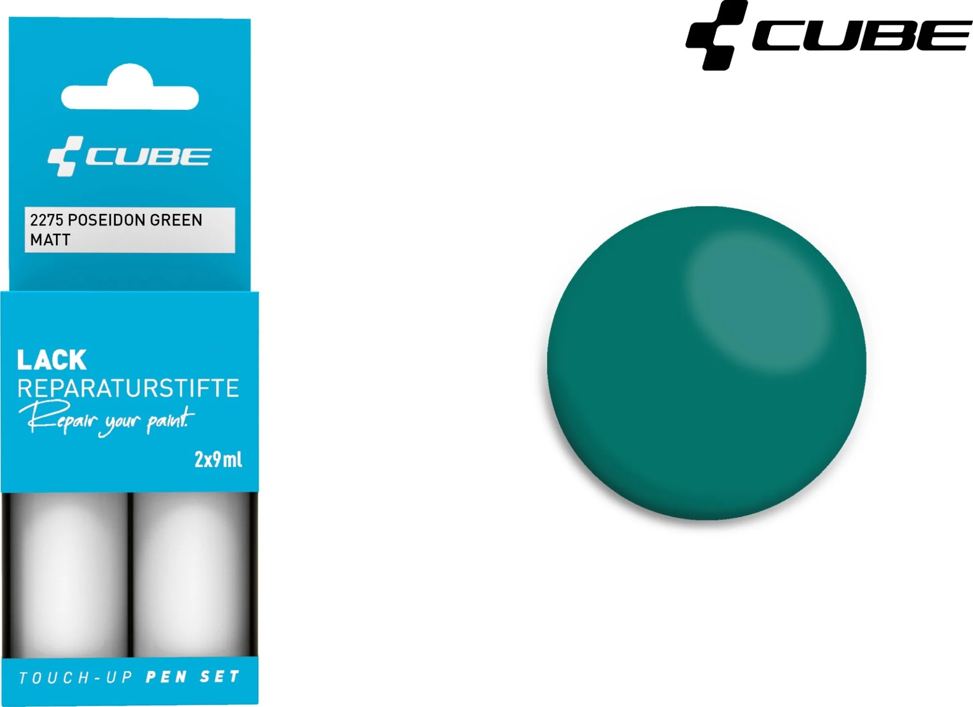 Cube Touch Up Pen Set Poseidon Green Matt 2275