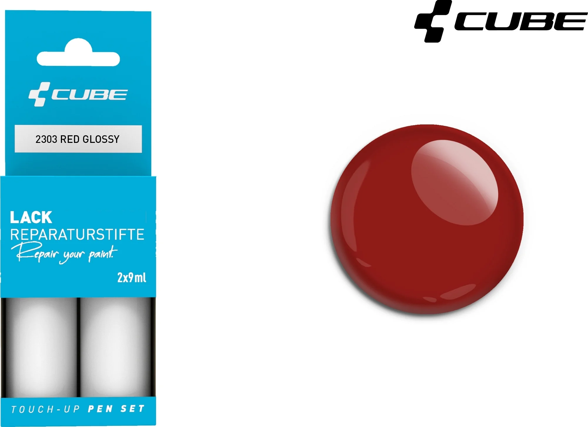 CUBE Touch Up Pen Set Red Glossy 2303