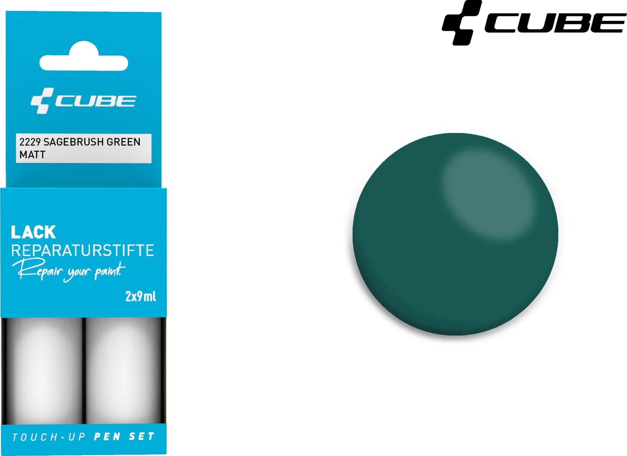 Cube Touch Up Pen Set Sagebrush Green Matt 2229