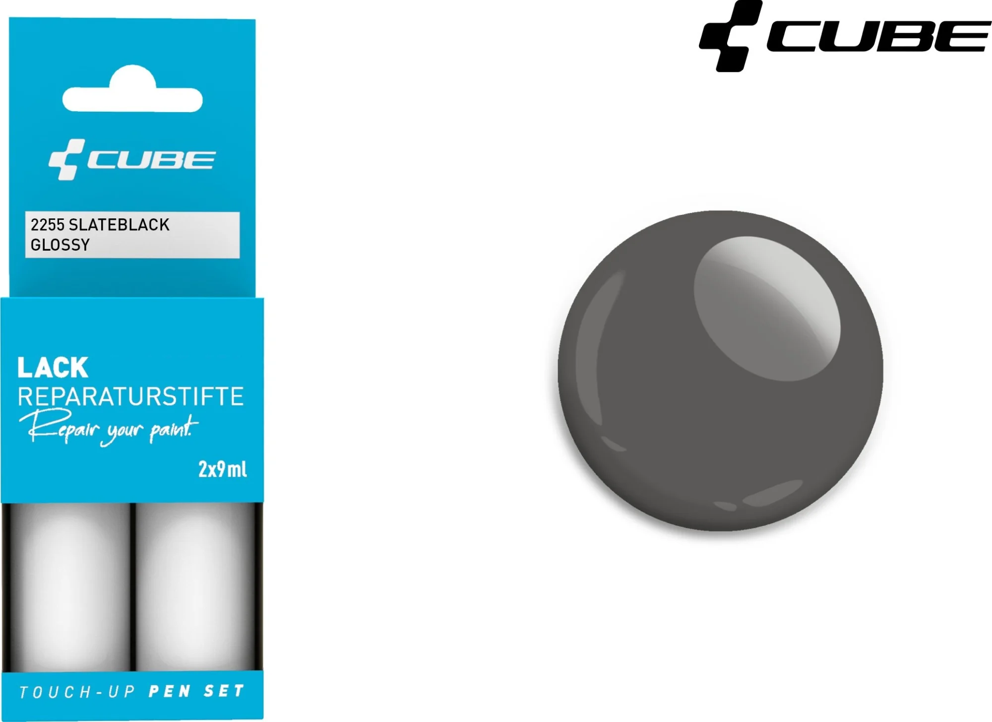 Cube Touch Up Pen Set Slateblack Glossy 2255