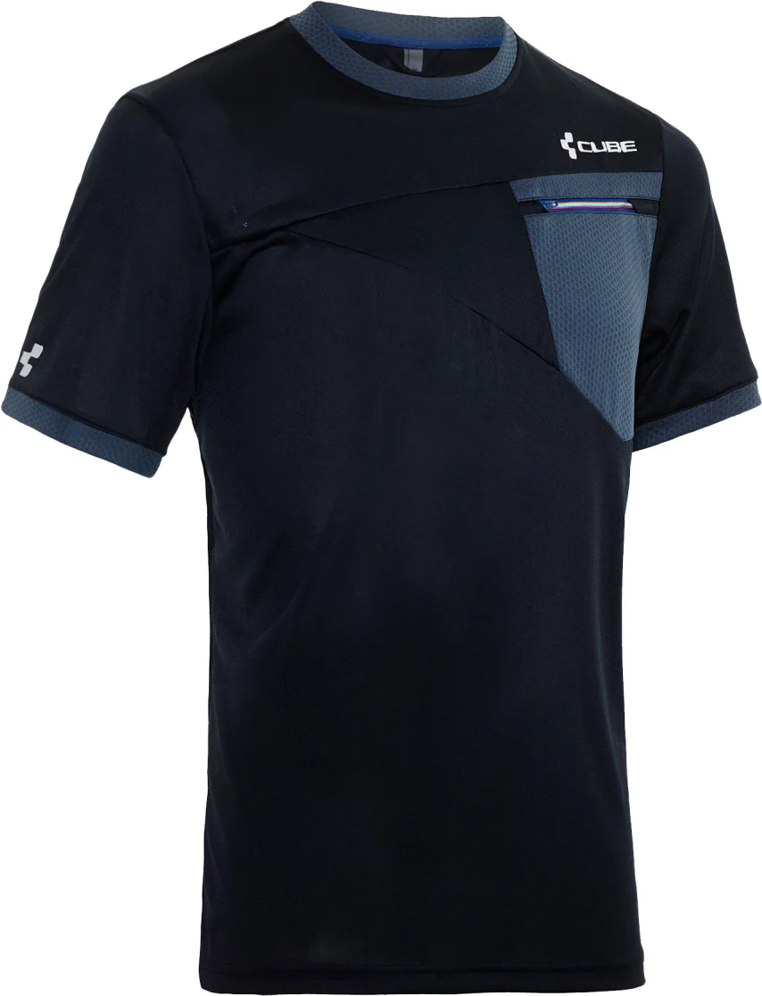 CUBE Tour Jersey Free Round-Neck S/S Black