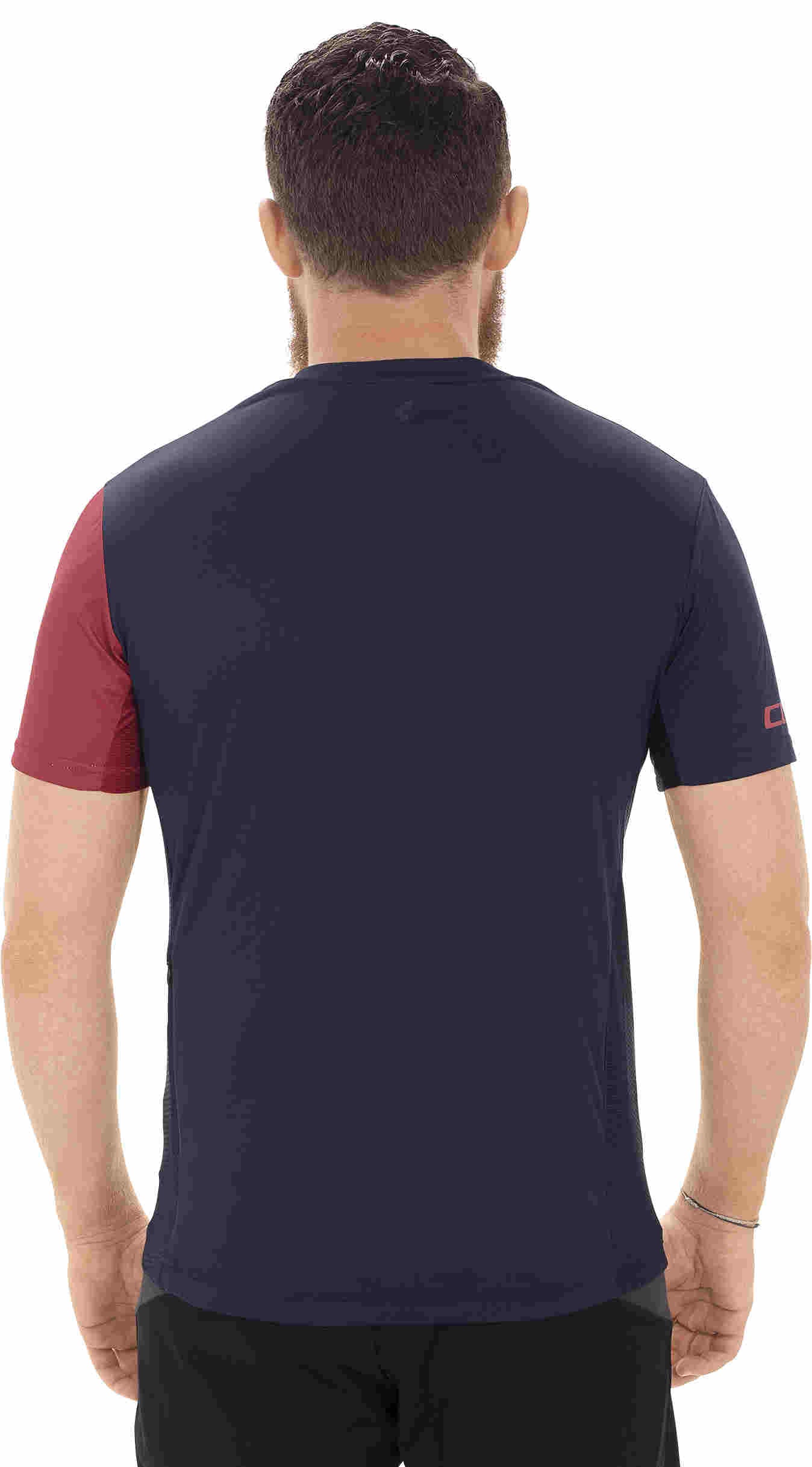 CUBE Tour Jersey Half Zip Blue/Red - Image 2