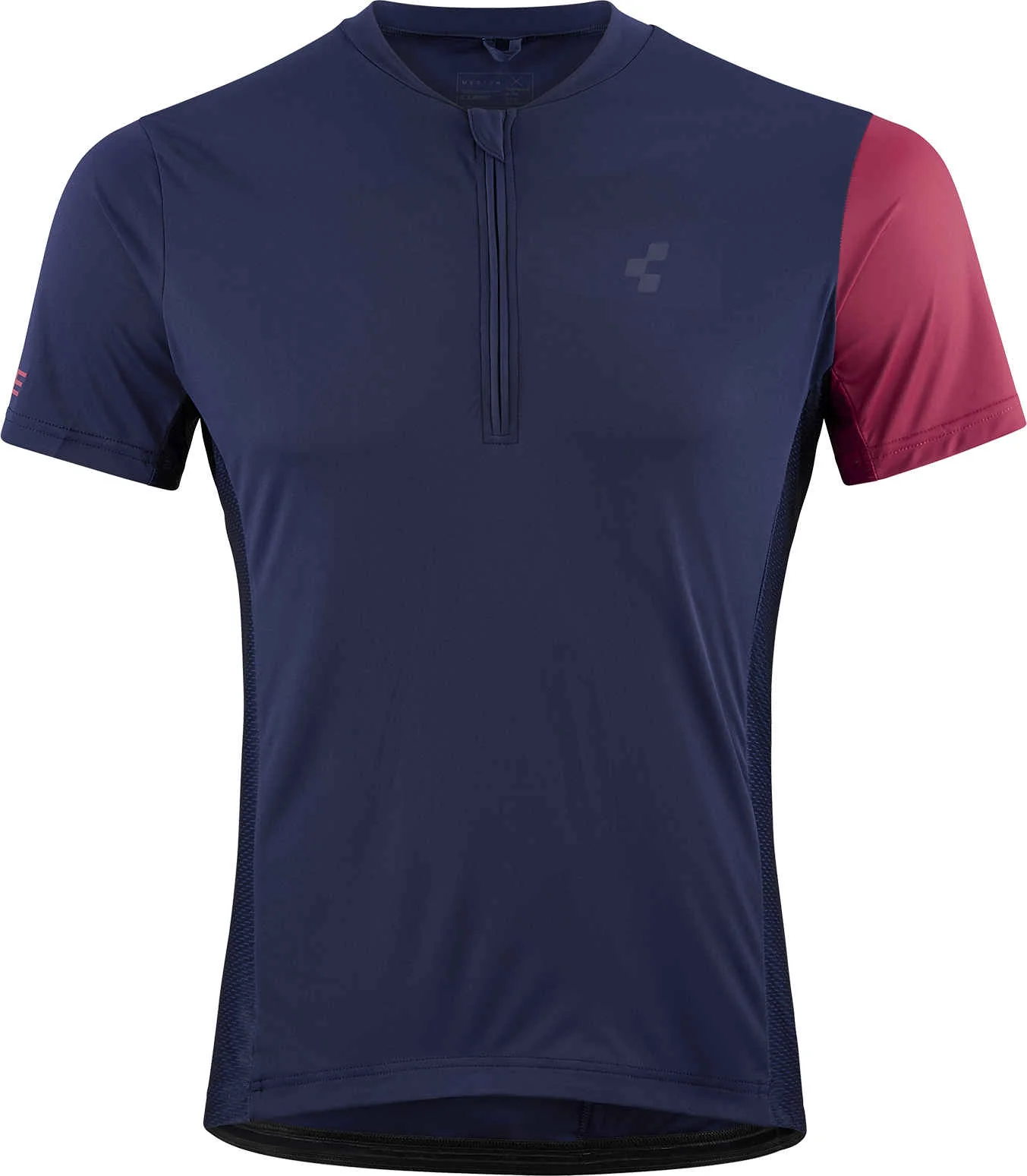 CUBE Tour Jersey Half Zip Blue/Red - Image 3