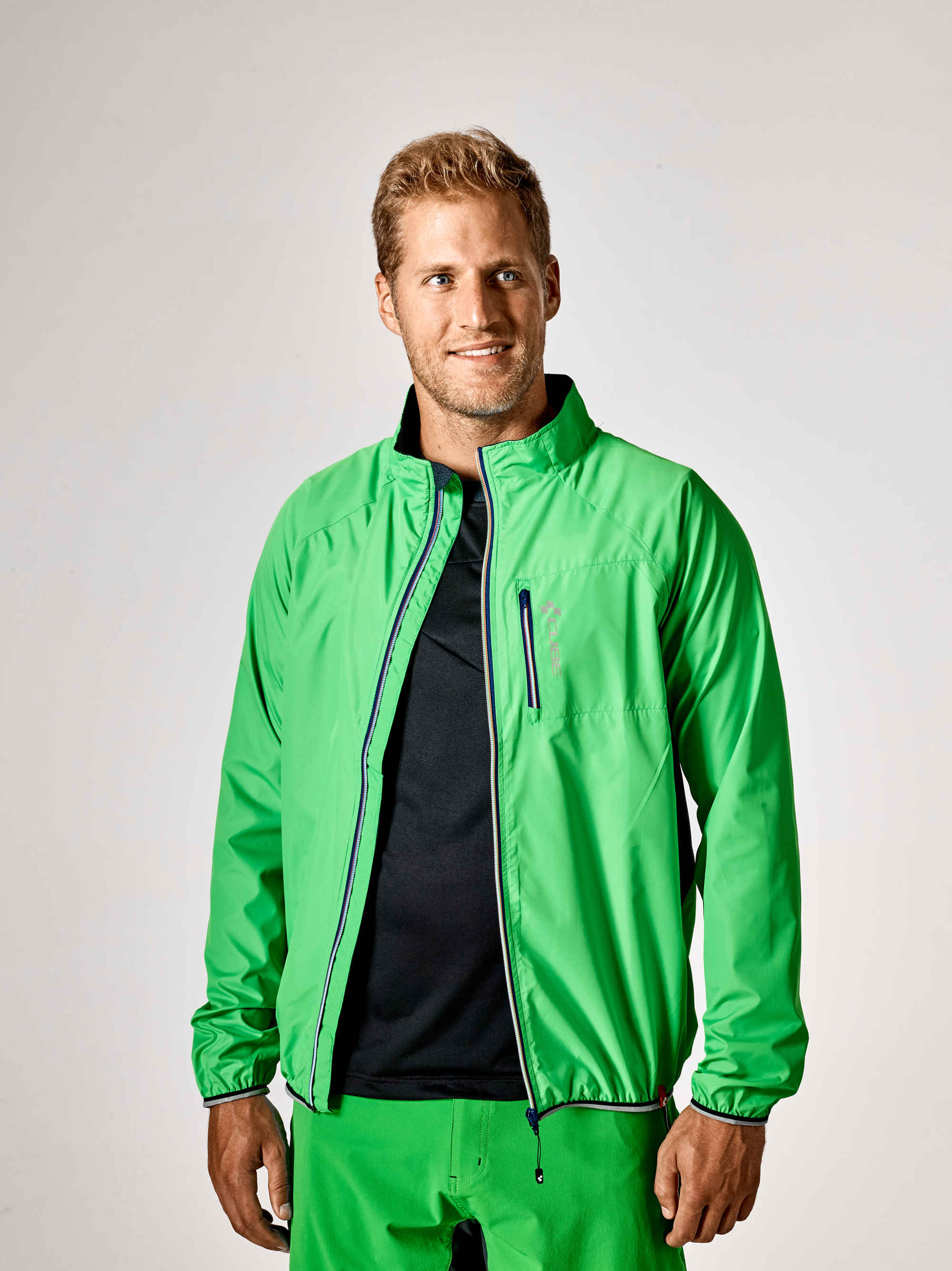 CUBE Tour Wind Jacket Green - Image 6