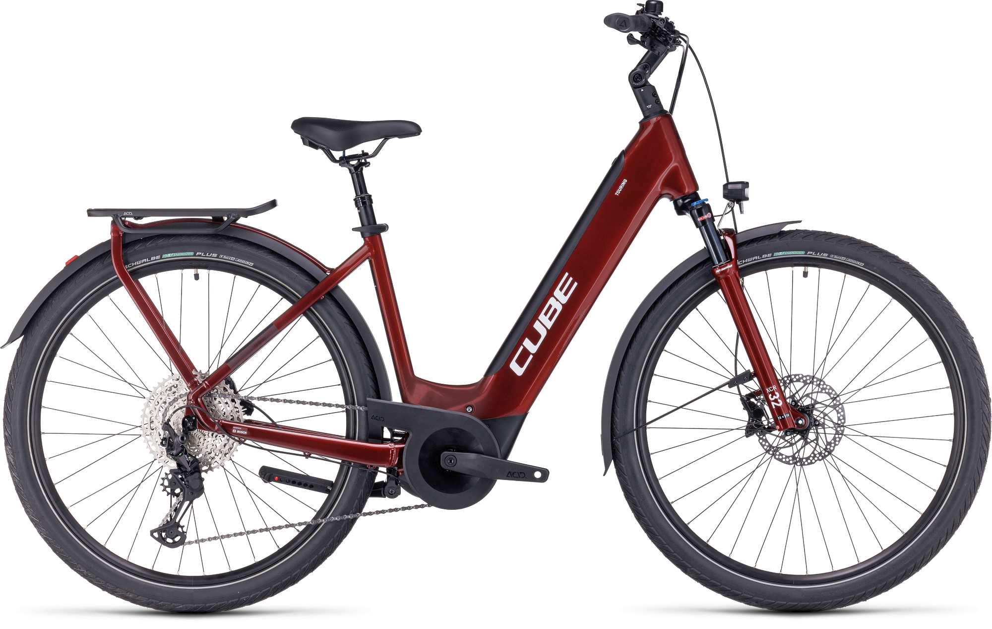 CUBE TOURING HYBRID EXC 625 RED/WHITE - Image 15