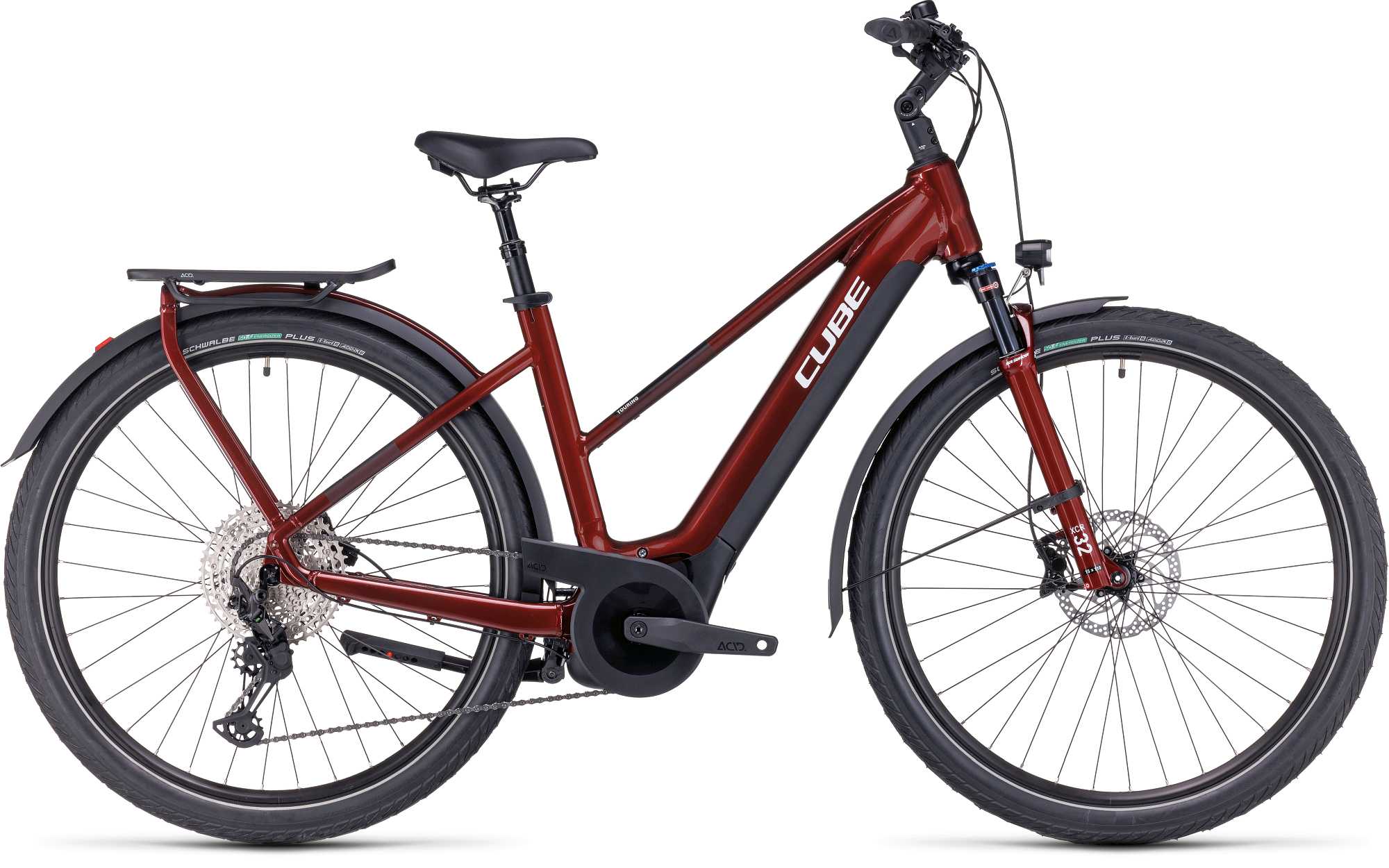 CUBE TOURING HYBRID EXC 625 RED/WHITE - Image 8