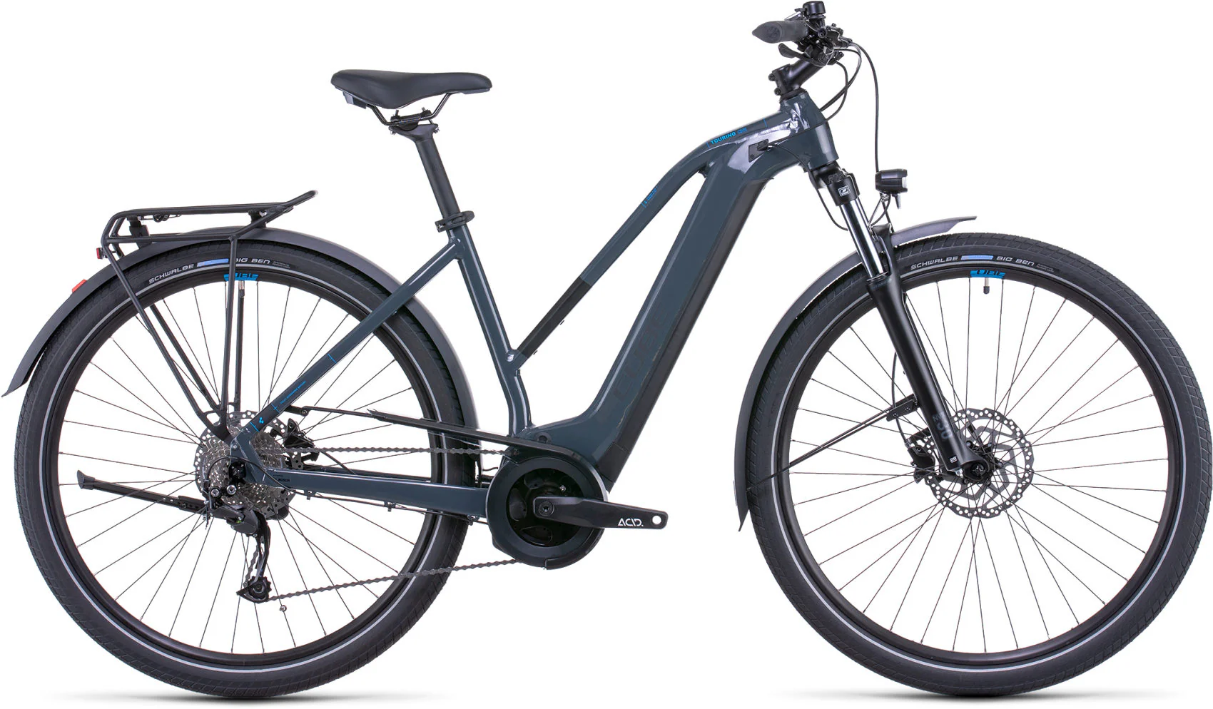 CUBE Touring Hybrid One 400 Grey/Blue 2022 - Image 3