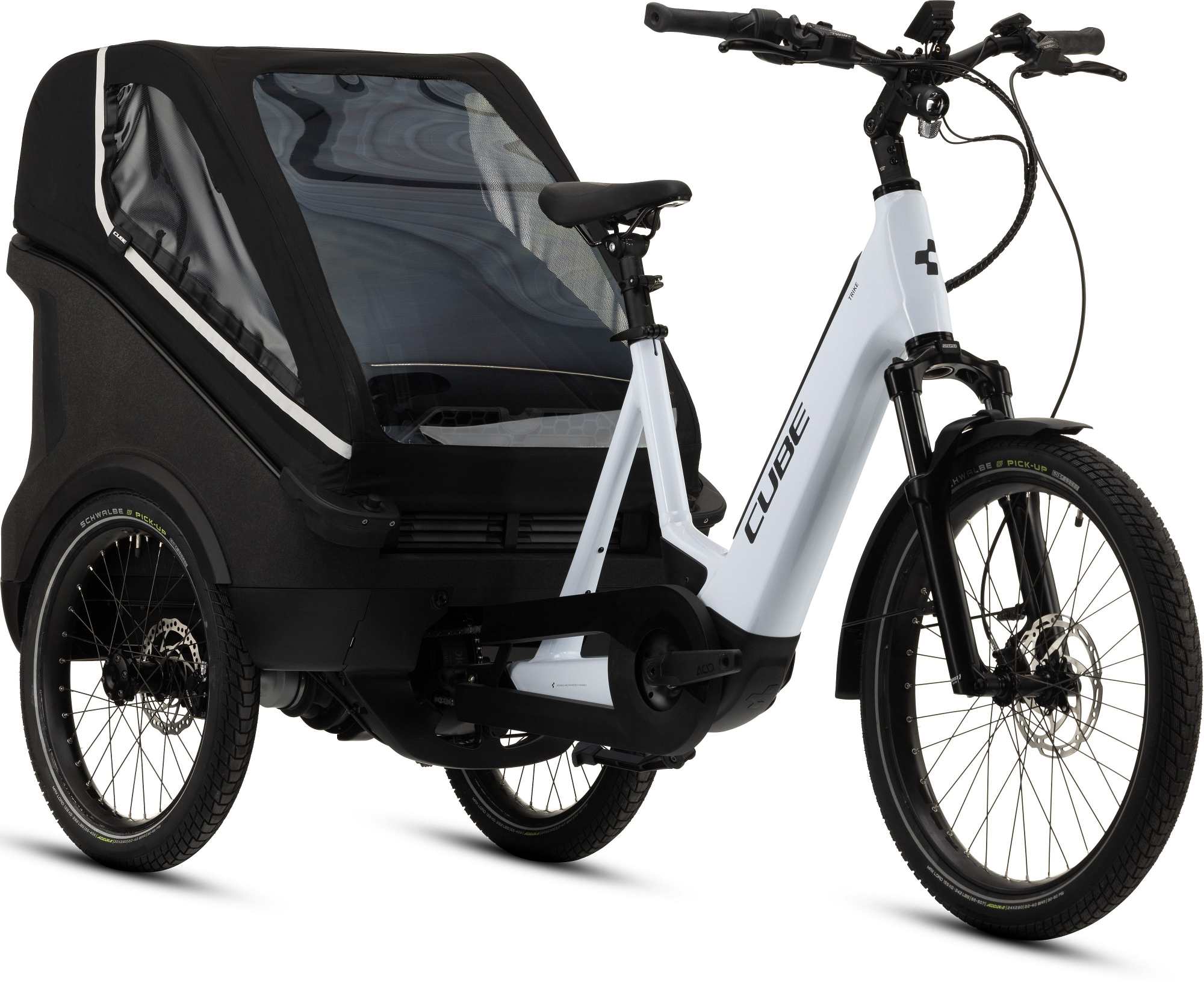 CUBE TRIKE FAMILY HYBRID 750 FLASHWHITE/BLACK - Image 2