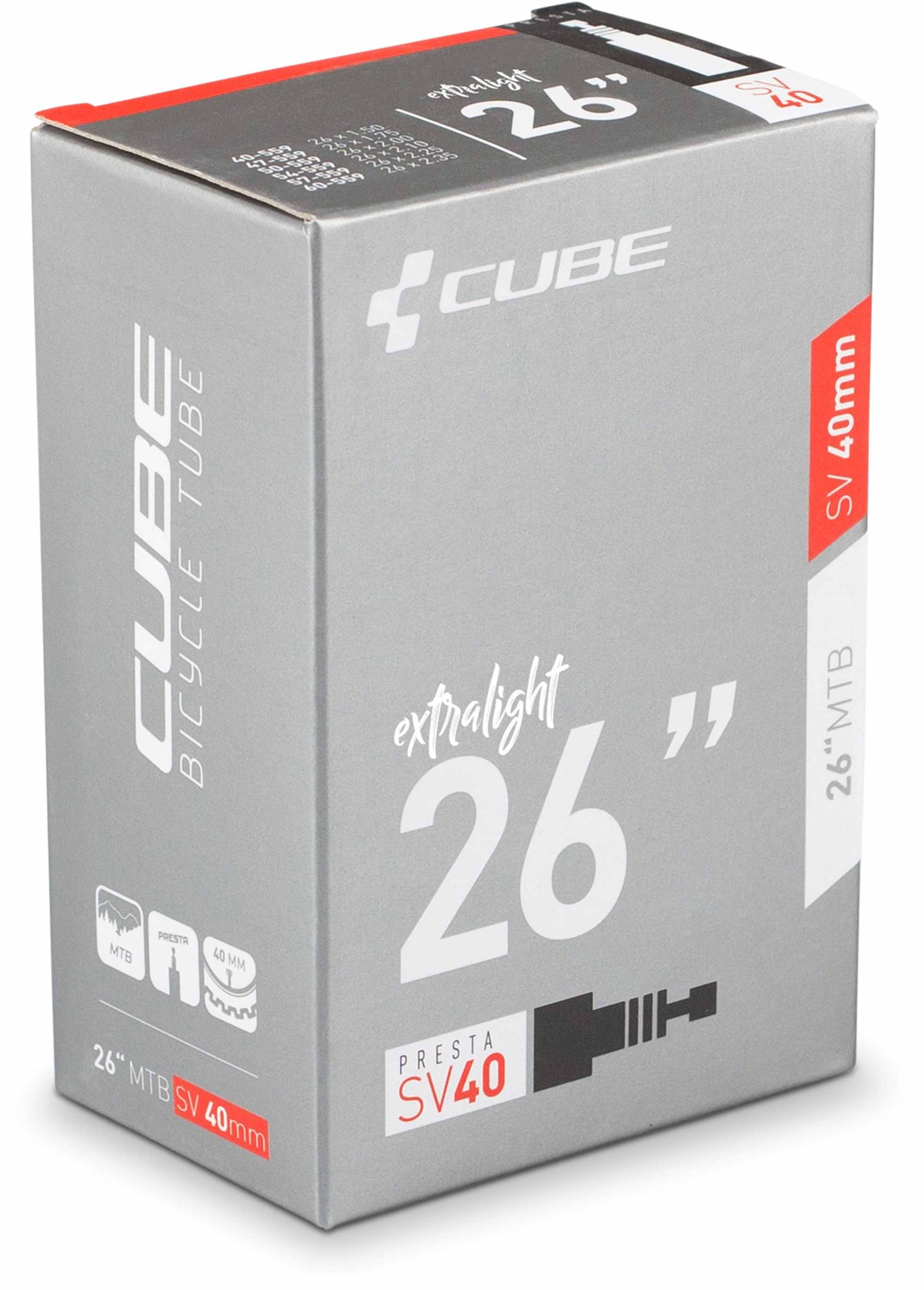CUBE Tube 26 Inch Mtb Sv 40Mm Extra Light