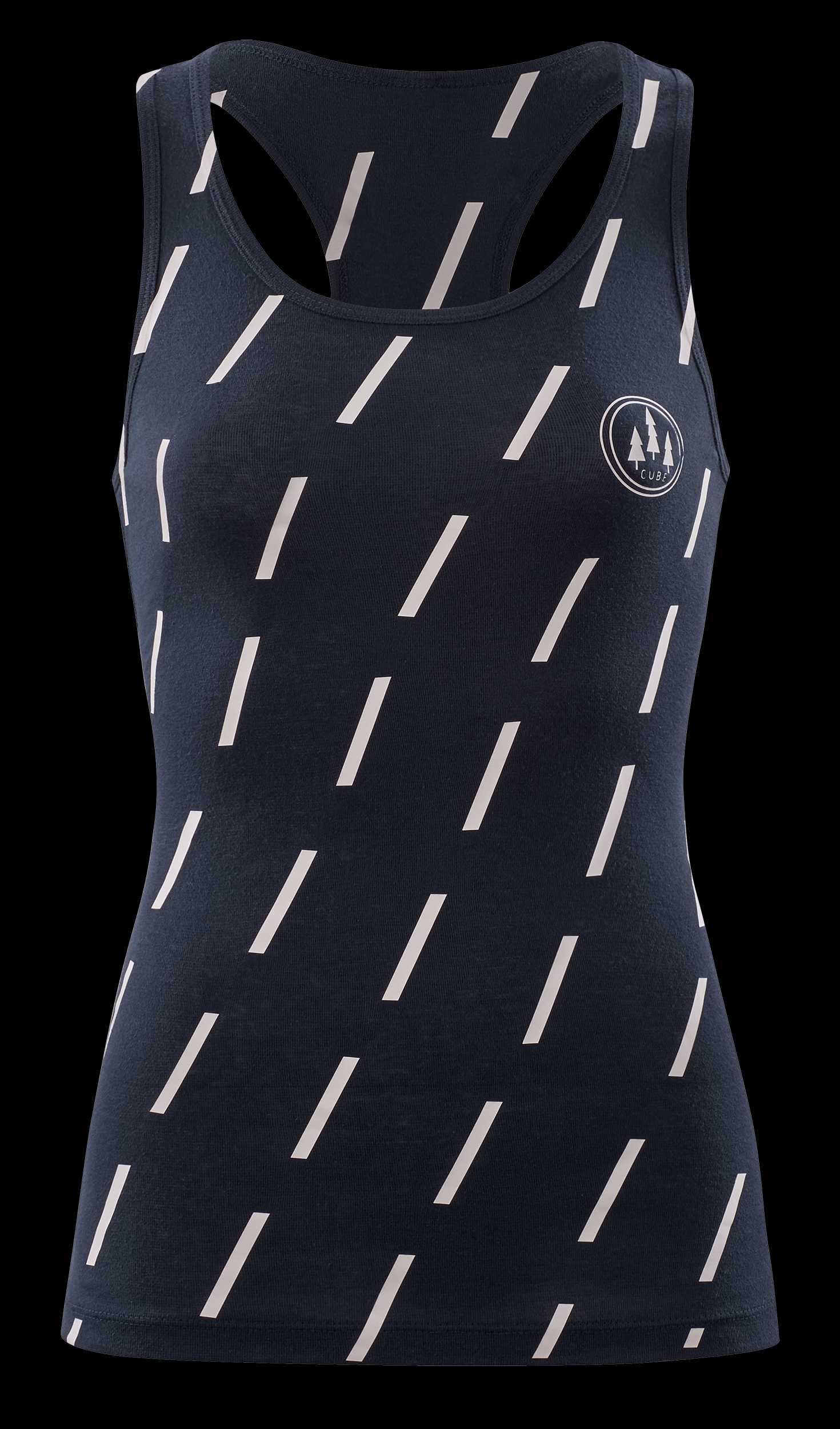 CUBE WS Top Muovere Blue/White
