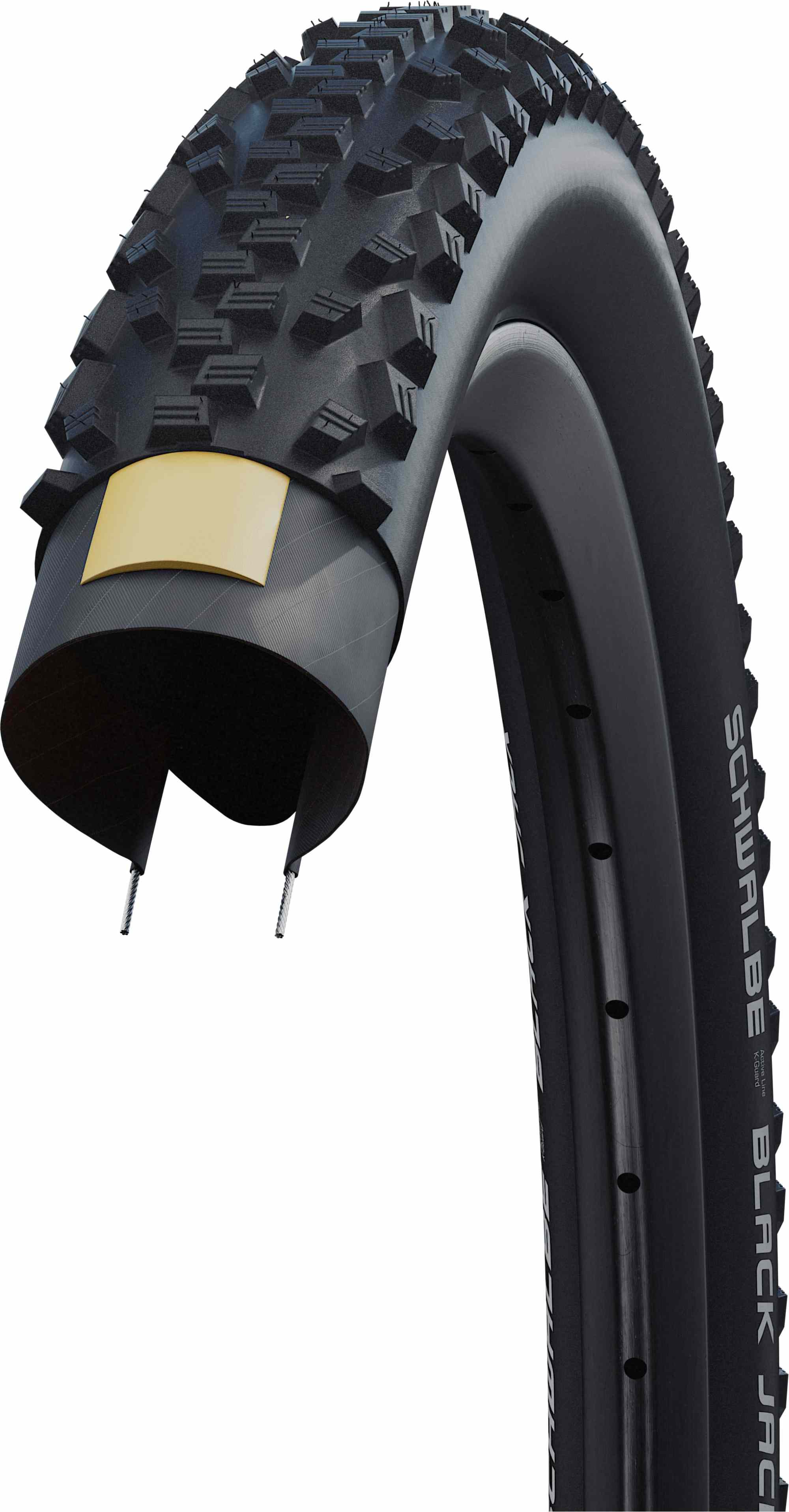 SCHWALBE BLACK JACK K-GUARD BLACK 24X2.10 - Image 2