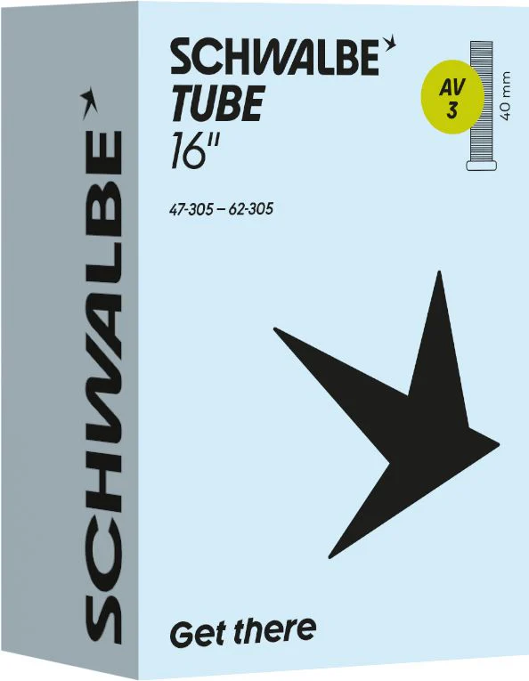 Schwalbe Inner Tube Av3 16 Inch 47/62-305 40Mm