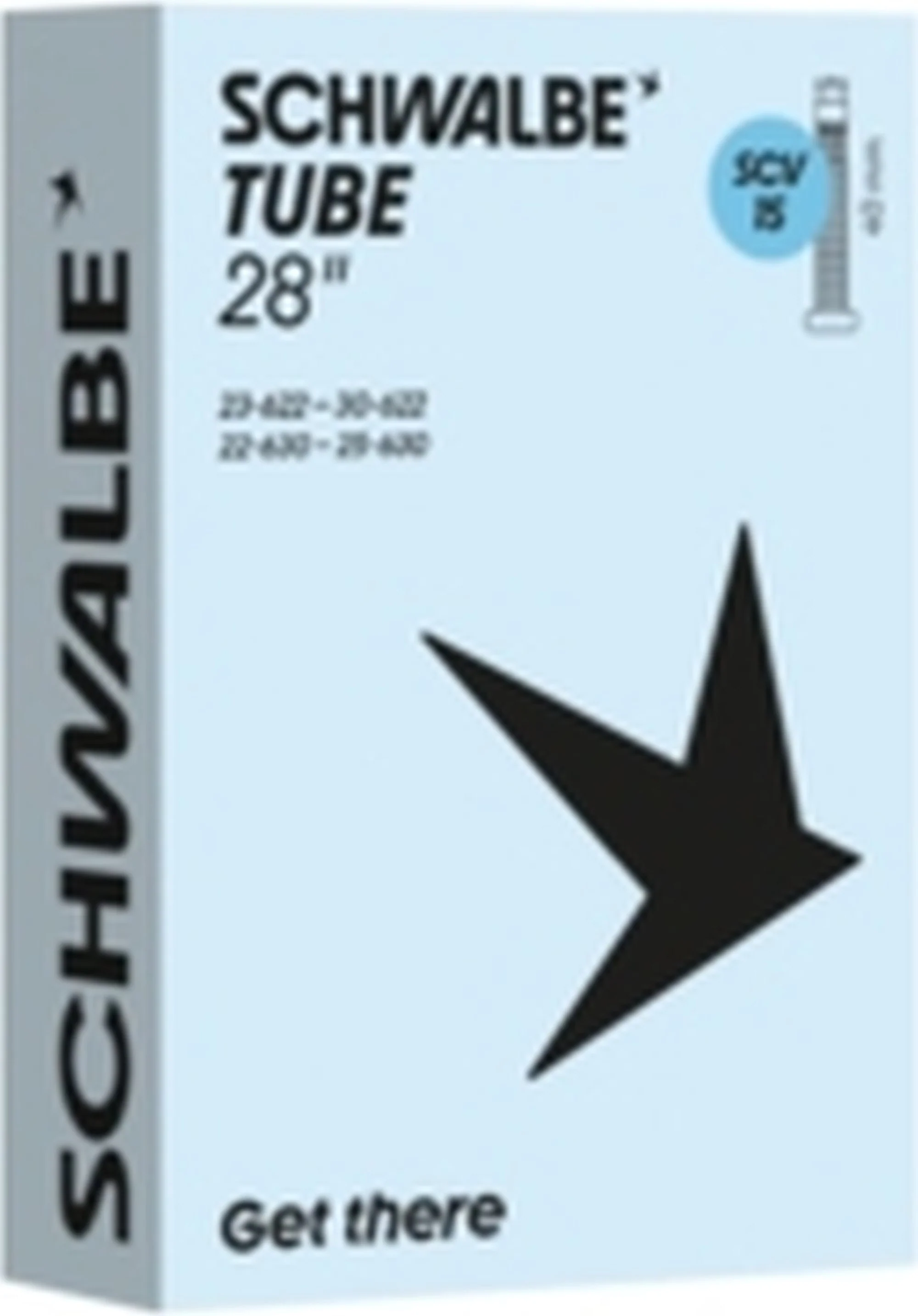 SCHWALBE INNER TUBE SCV15 23/32-622/630 40MM