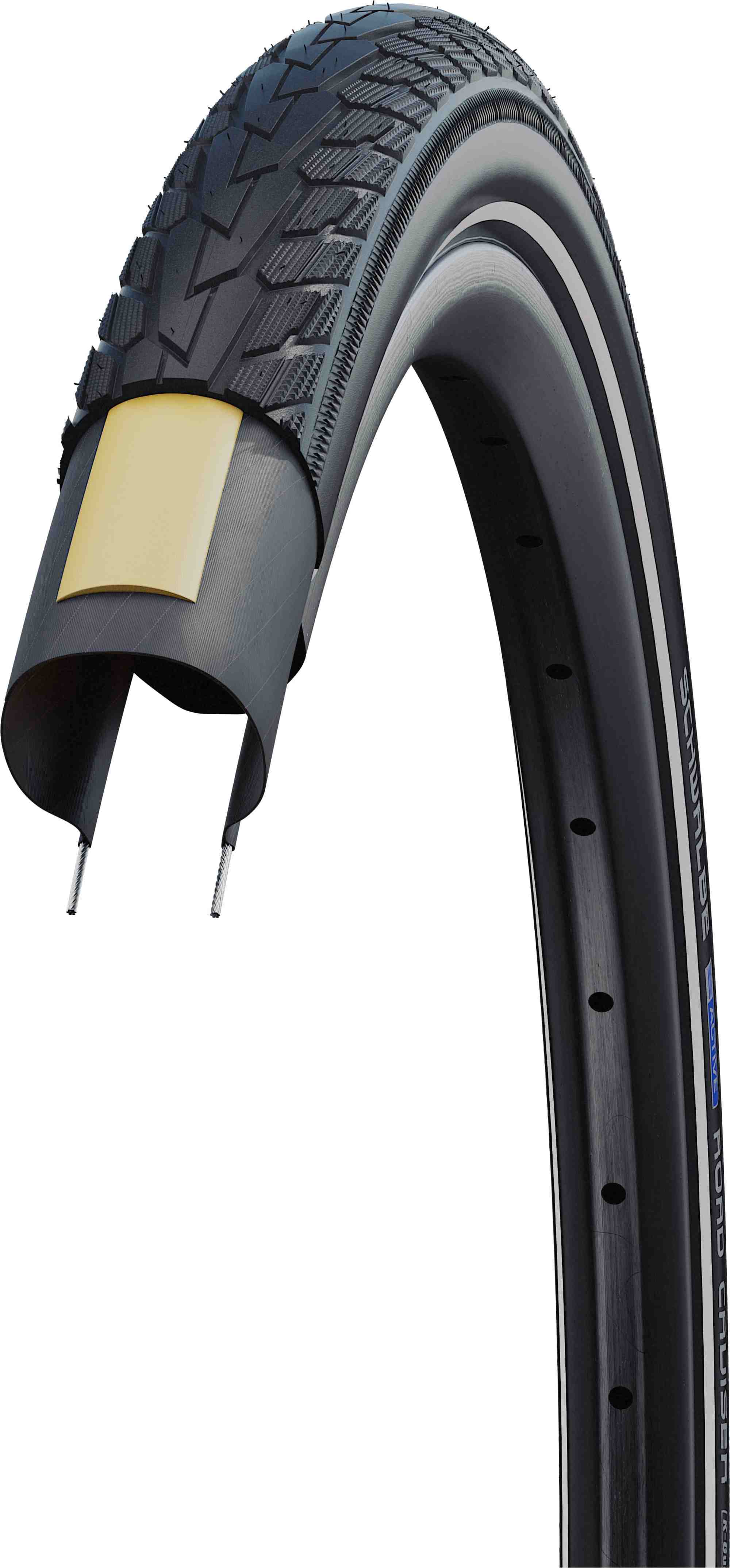 SCHWALBE ROAD CRUISER K-GUARD BLACK+REFLEX 26X1.75